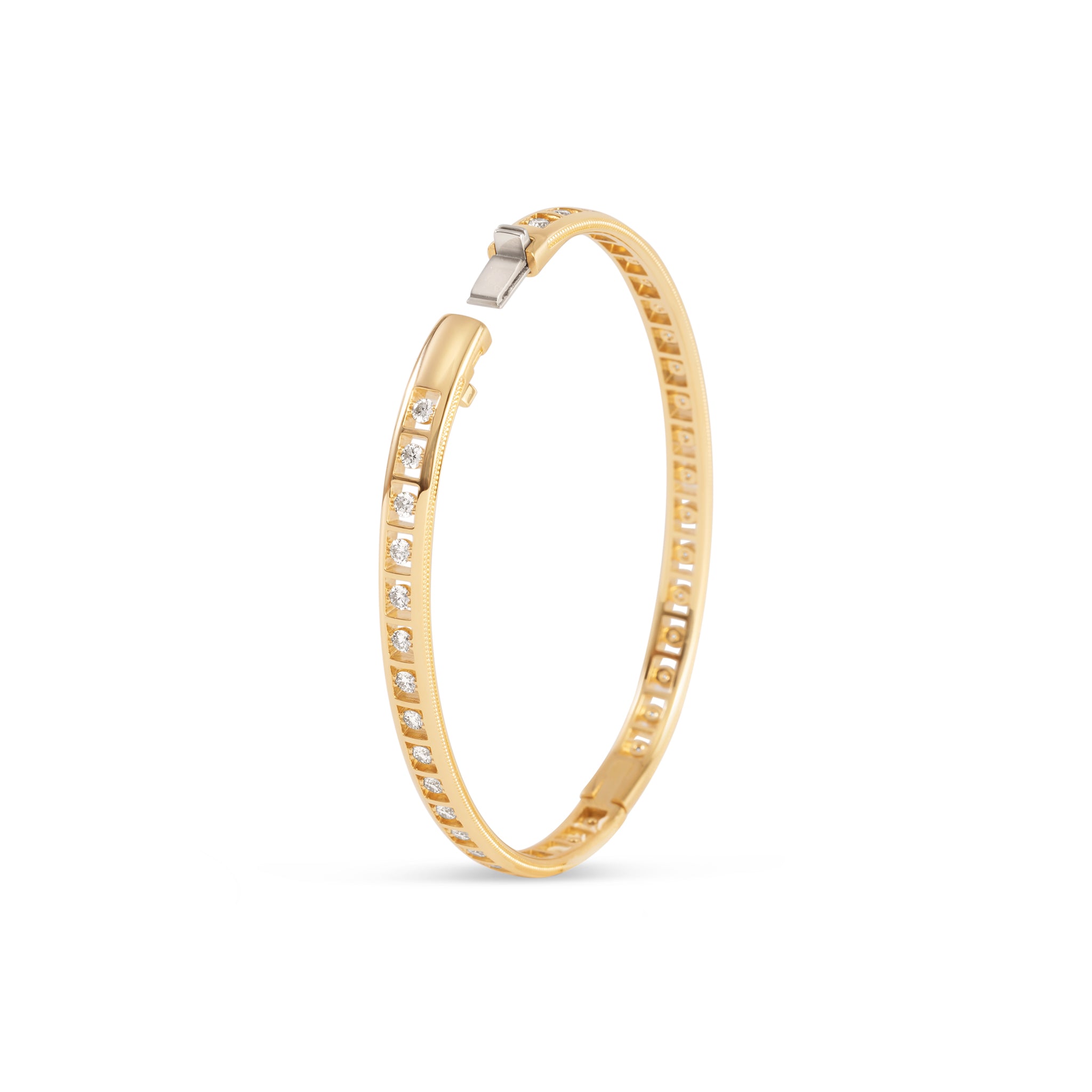 Diamond tennis bracelet |18K Gold