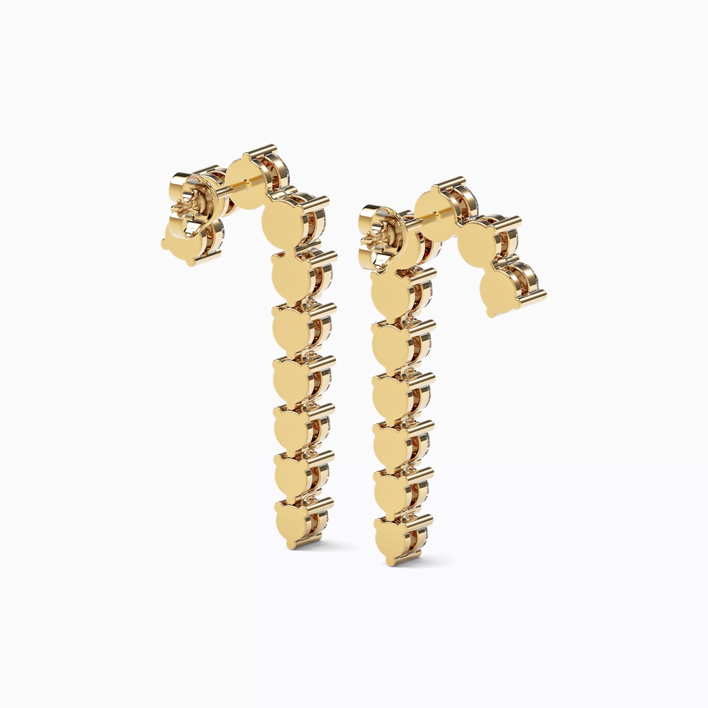 Diamond drop earrings | 18K Gold