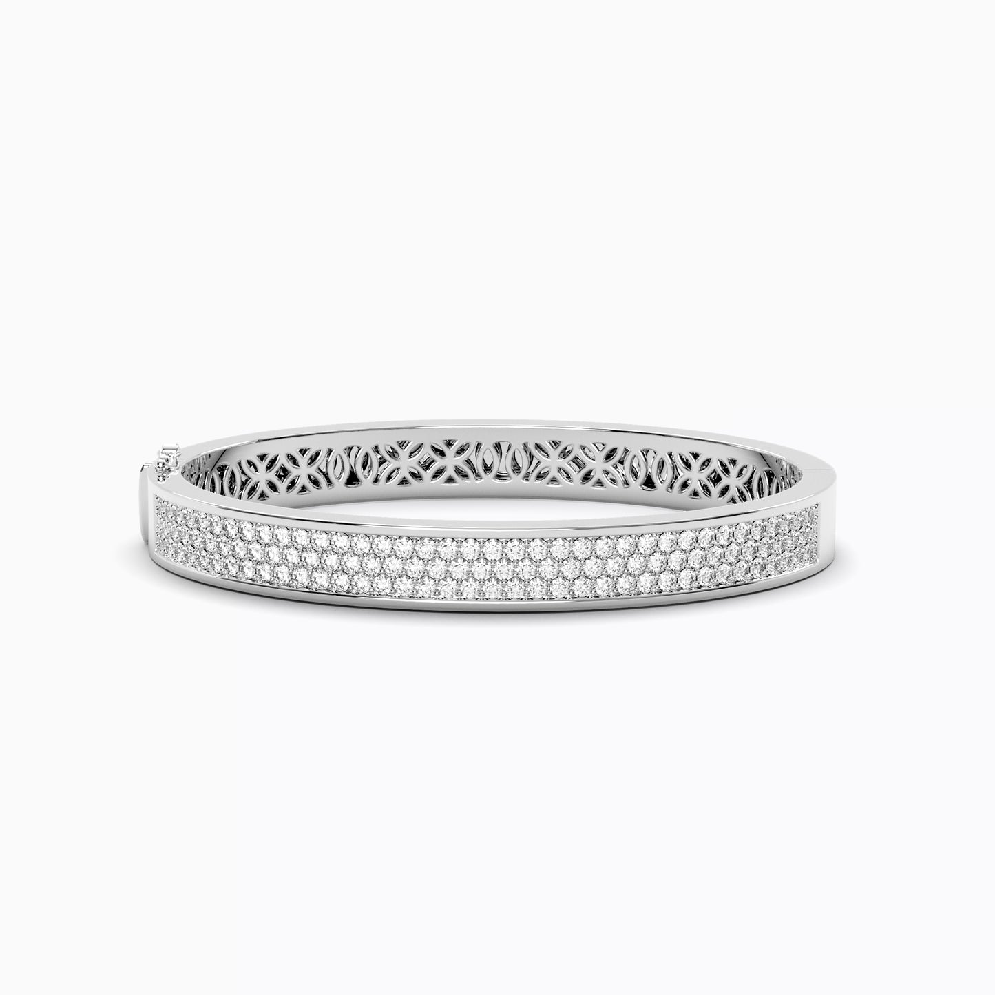 Precision Diamond Bangle in 18 Karat Gold