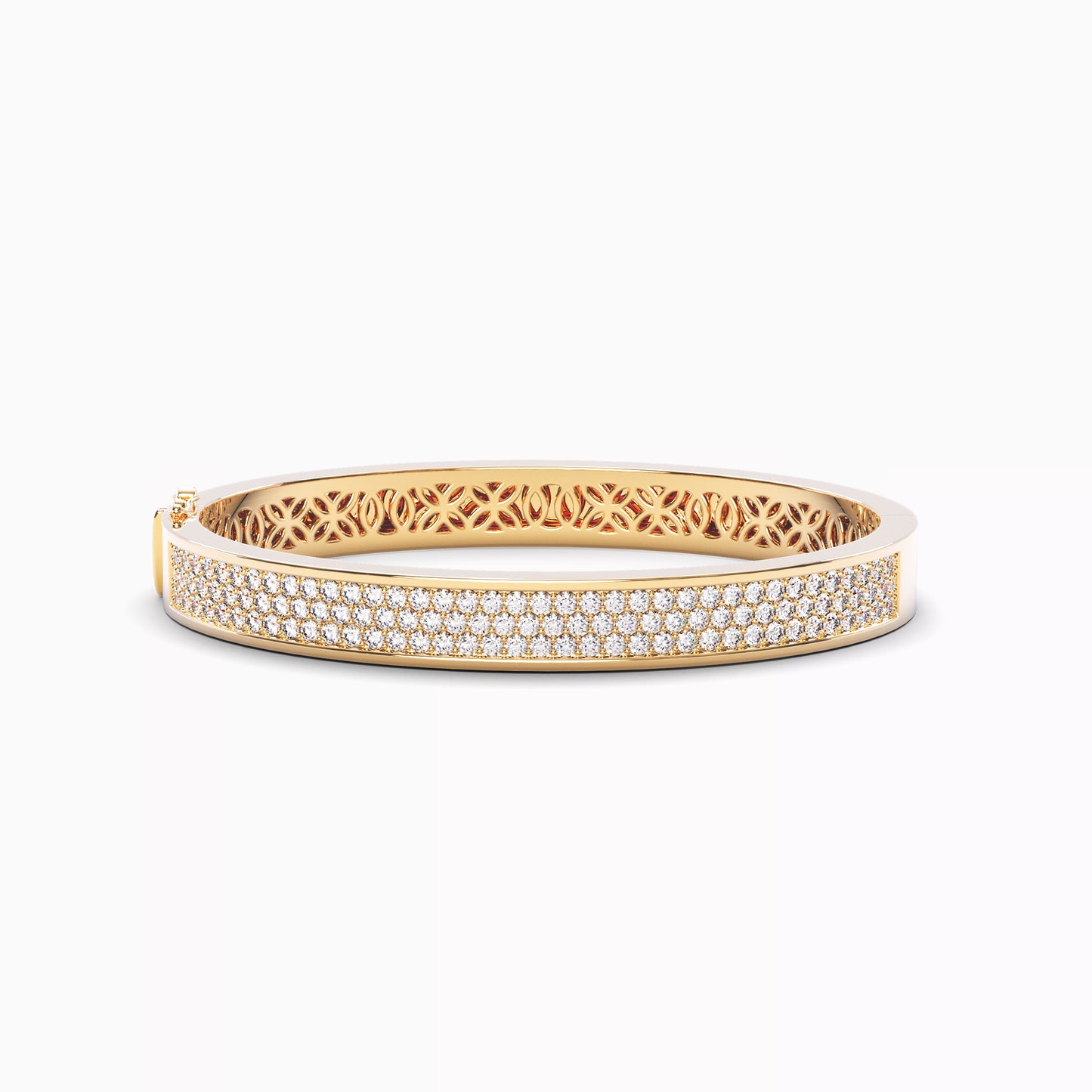 Precision Diamond Bangle in 18 Karat Gold