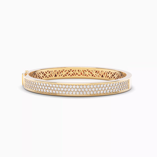 Precision Diamond Bangle in 18 Karat Gold