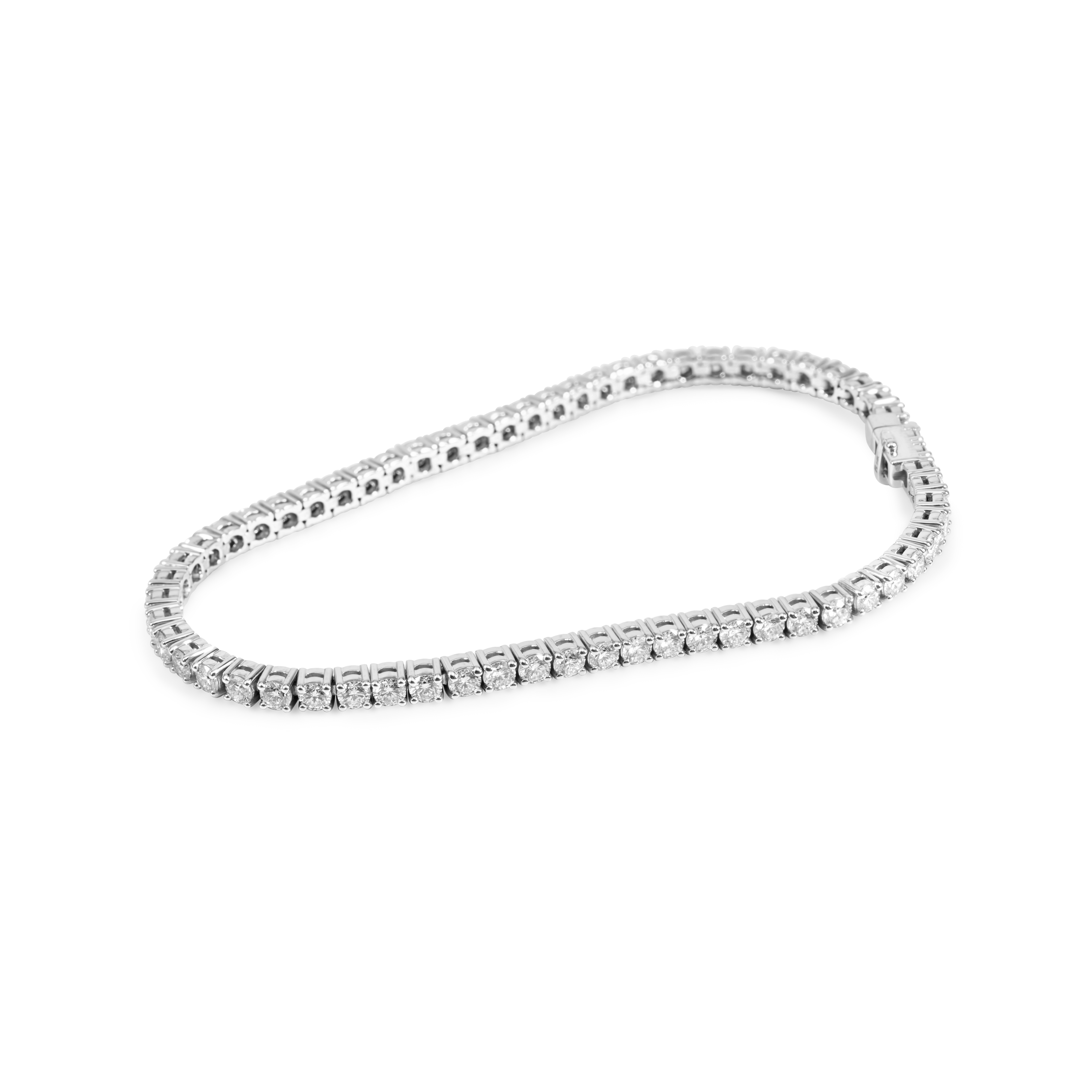 Diamond Prong Bracelet | 14K Gold