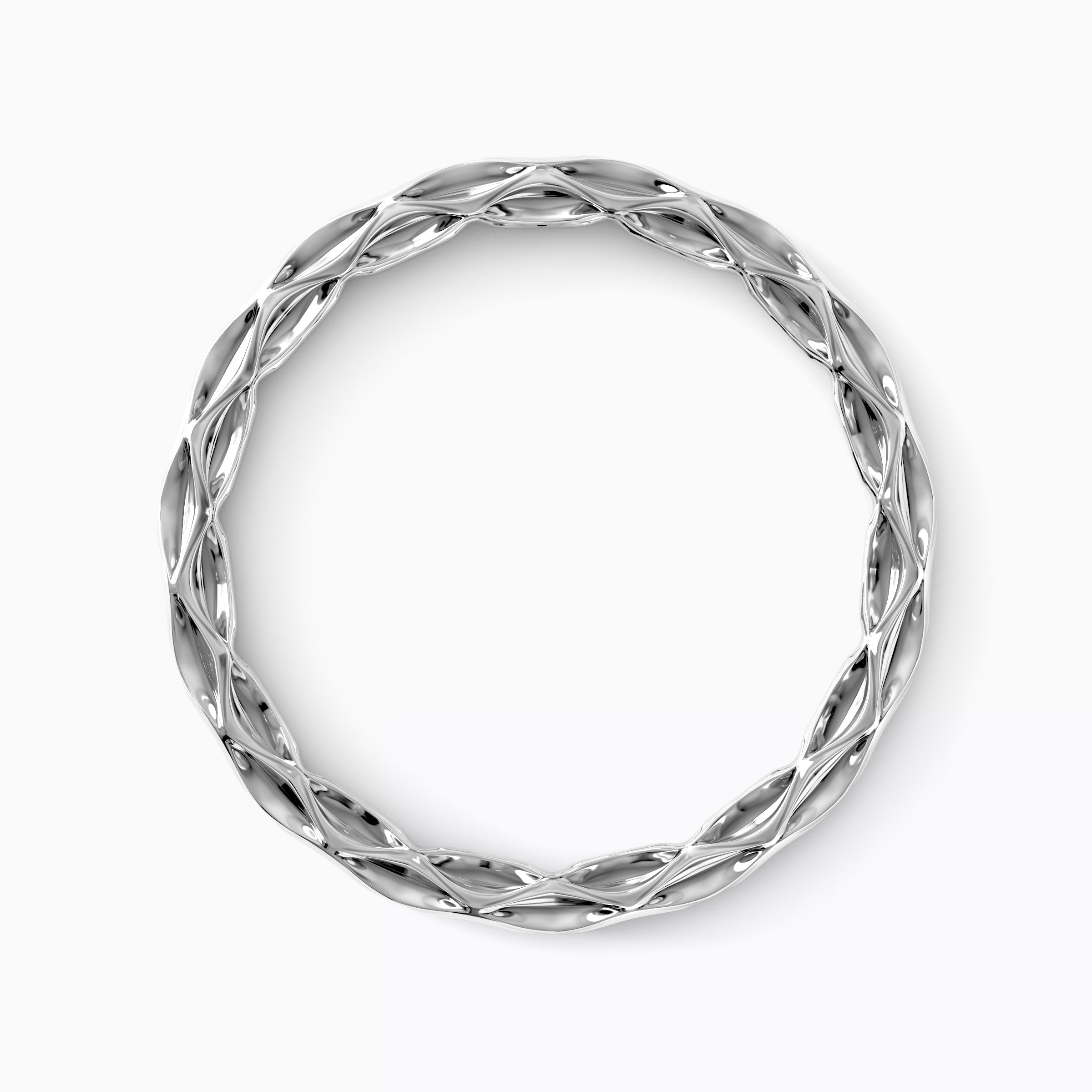 Nature-inspired diamond bracelet | Platinum