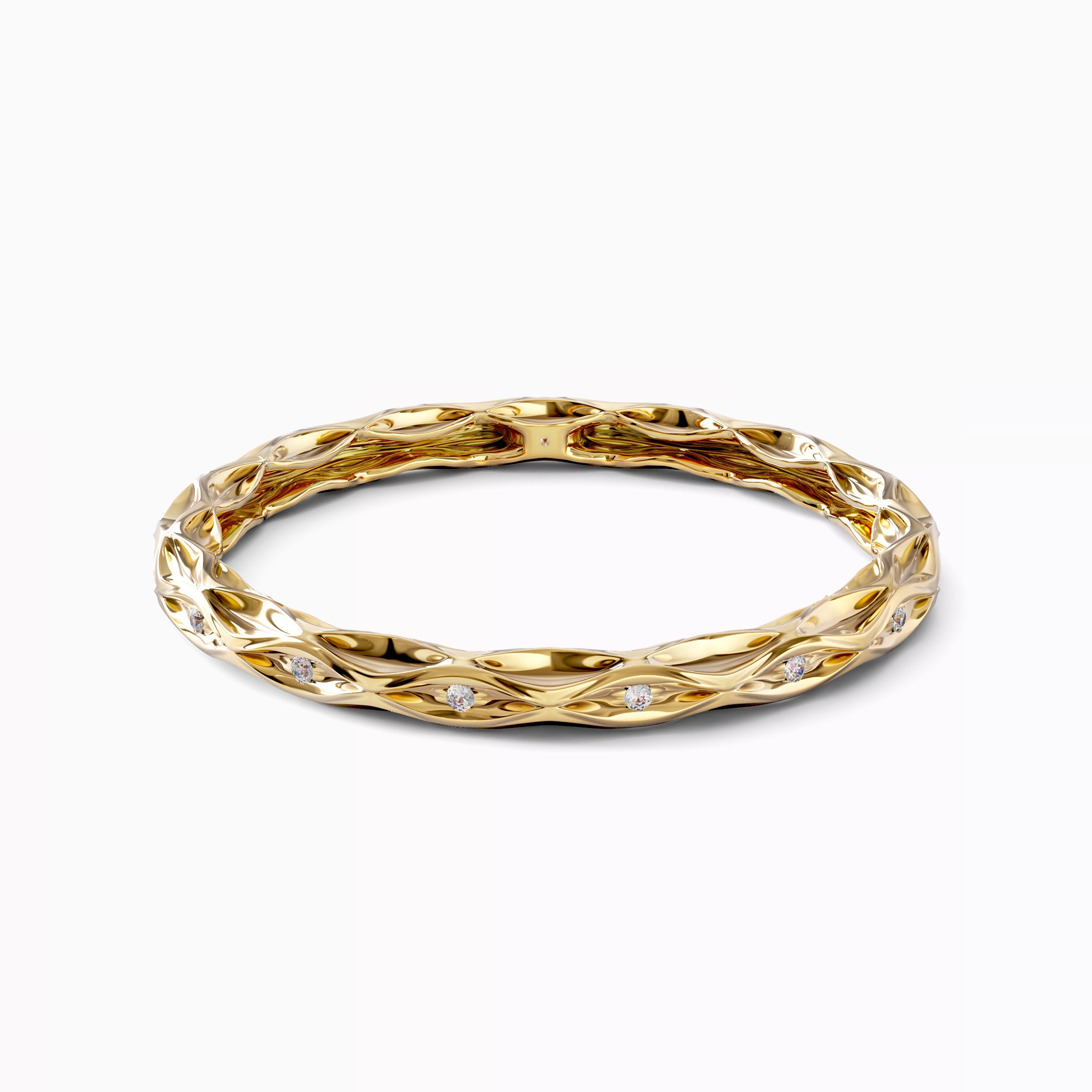 Nature-inspired diamond bracelet | 18K Gold