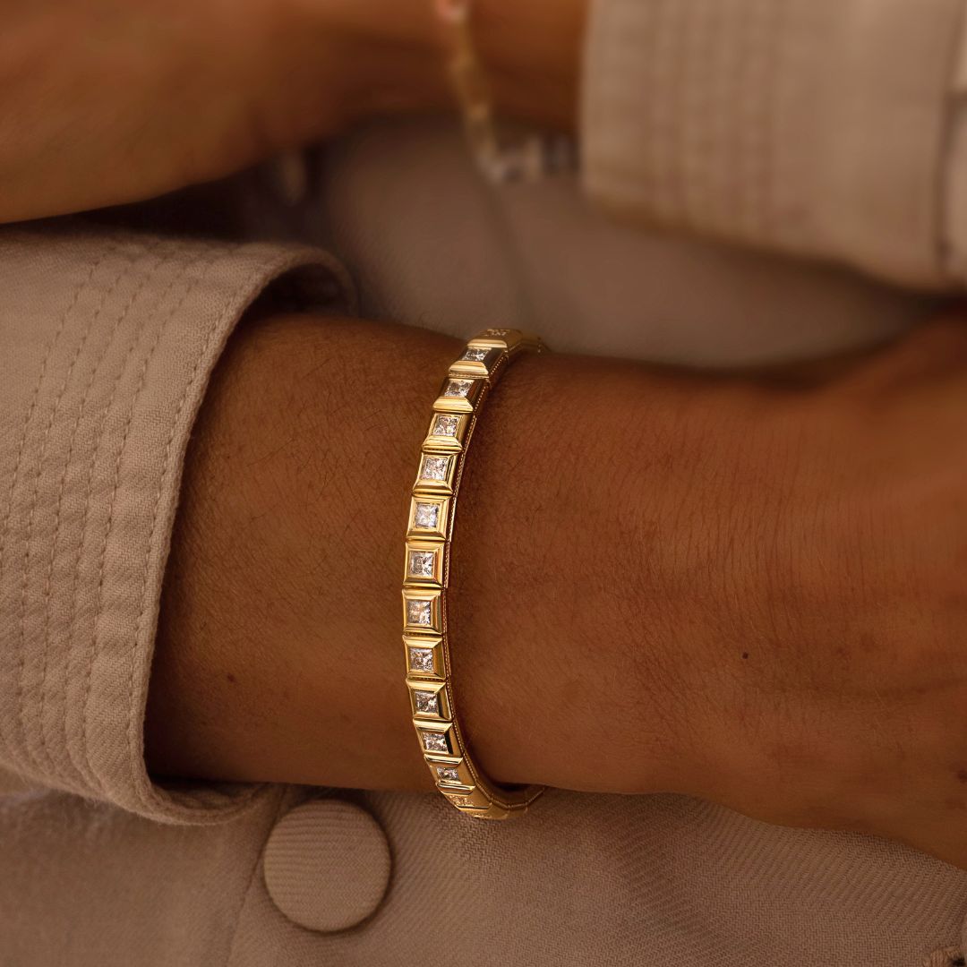 Modular gemstone bracelet 18K Gold