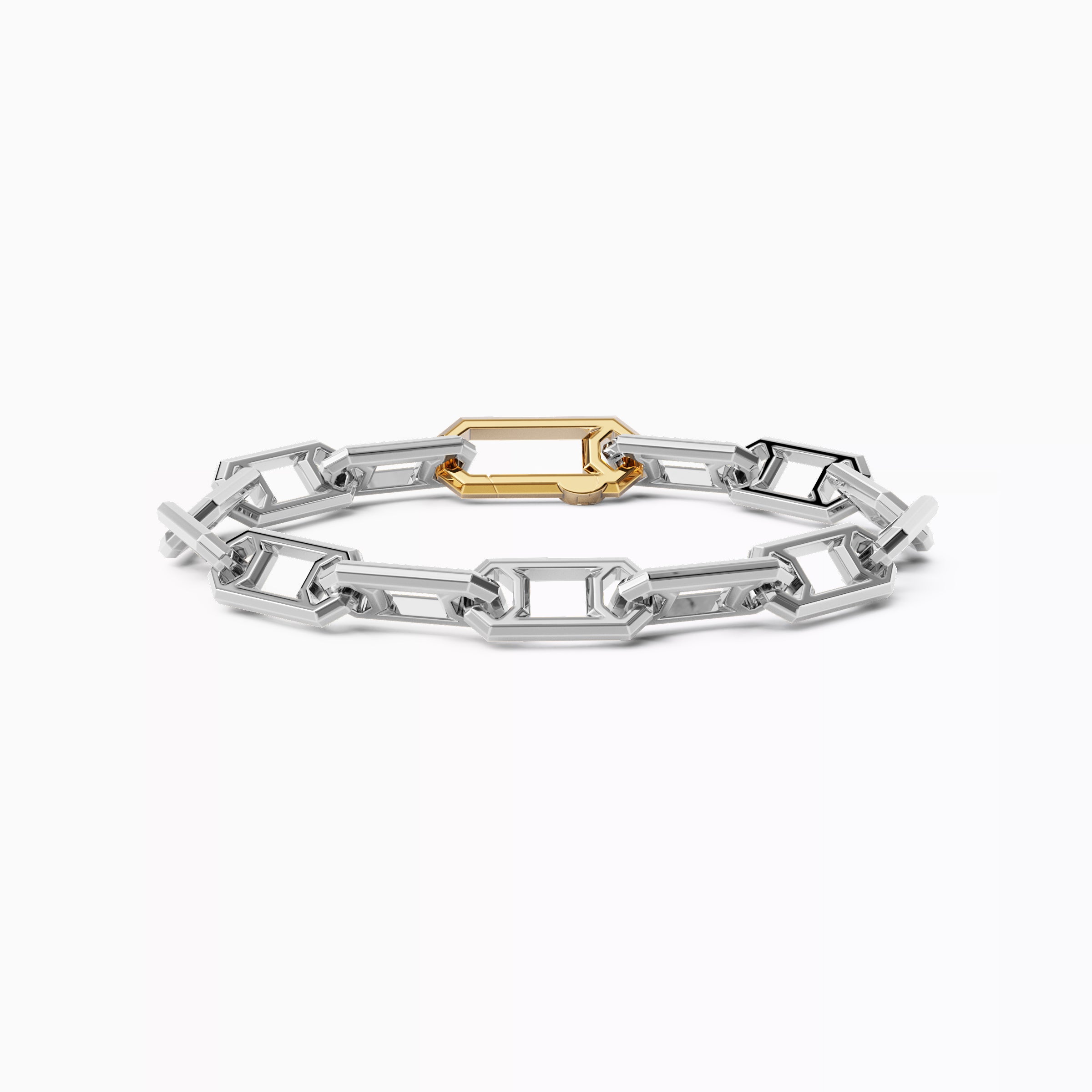 Platinum chain bracelet