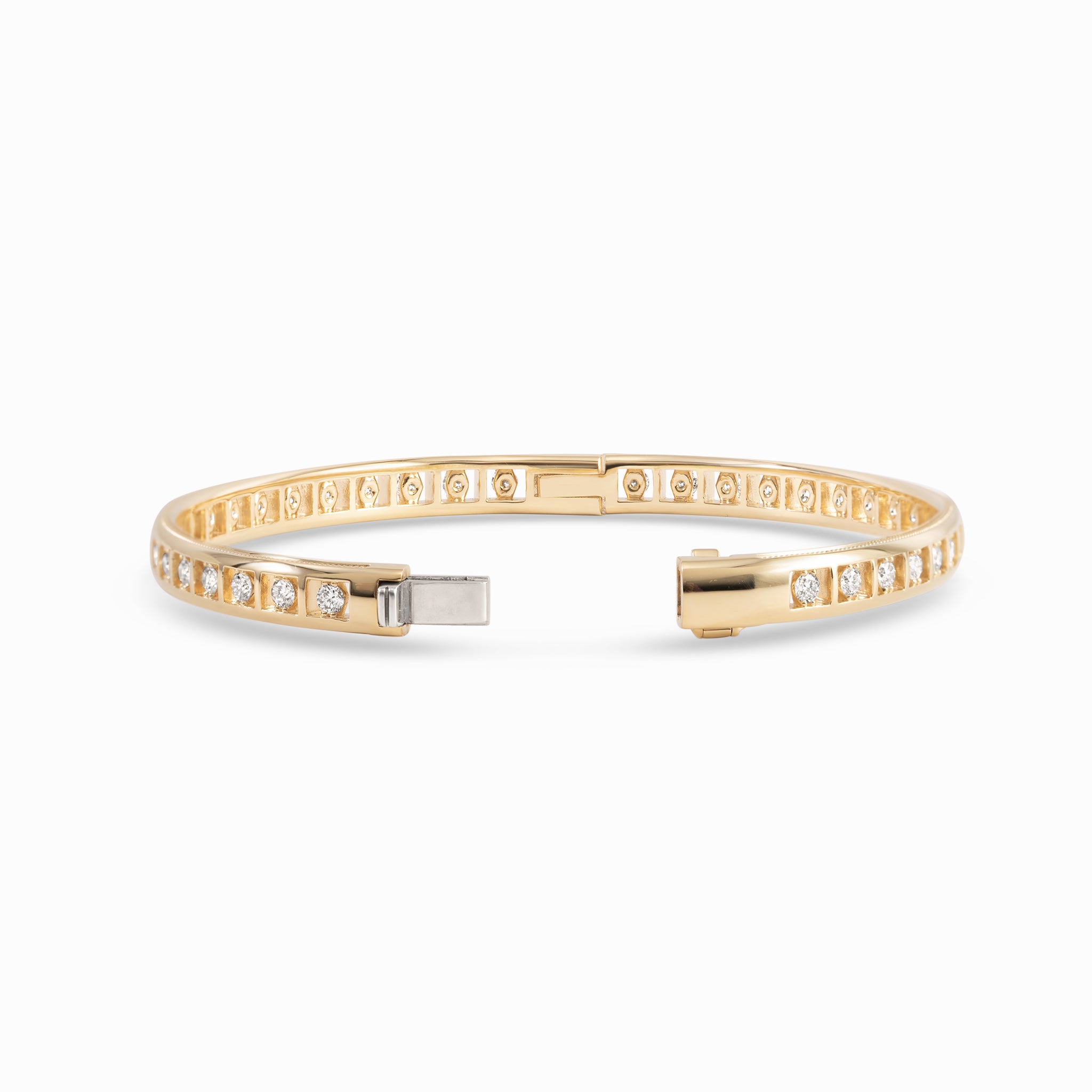 Diamond tennis bracelet |18K Gold