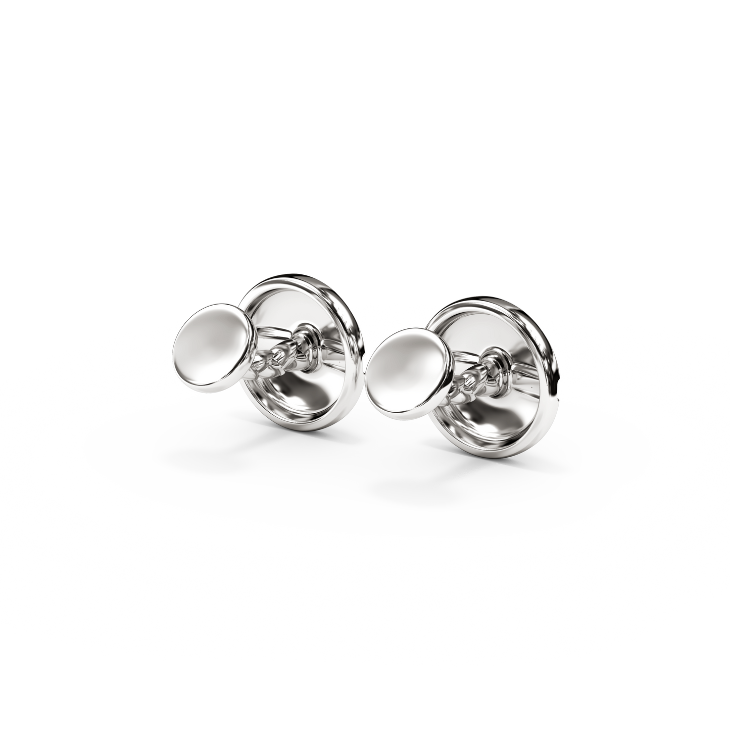 Diamond stud cufflinks | Platinum