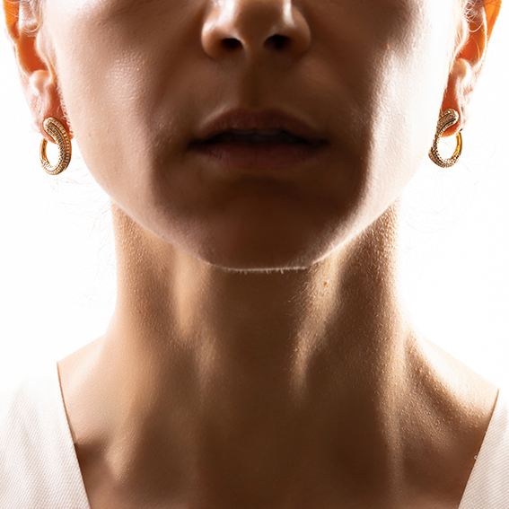 Diamond hoop earrings | 18K Gold