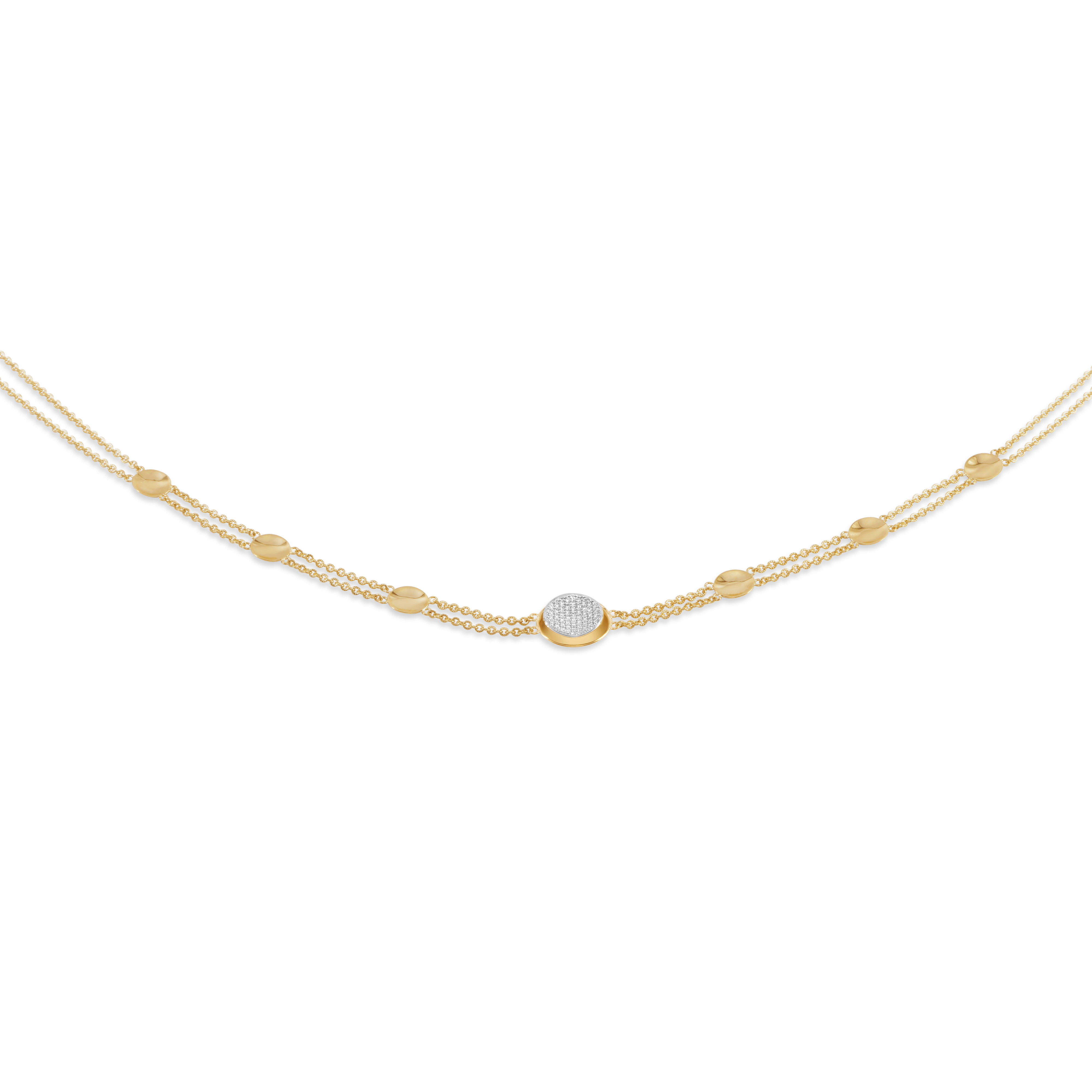 Cellular radiance choker | 18K Gold and Platinum