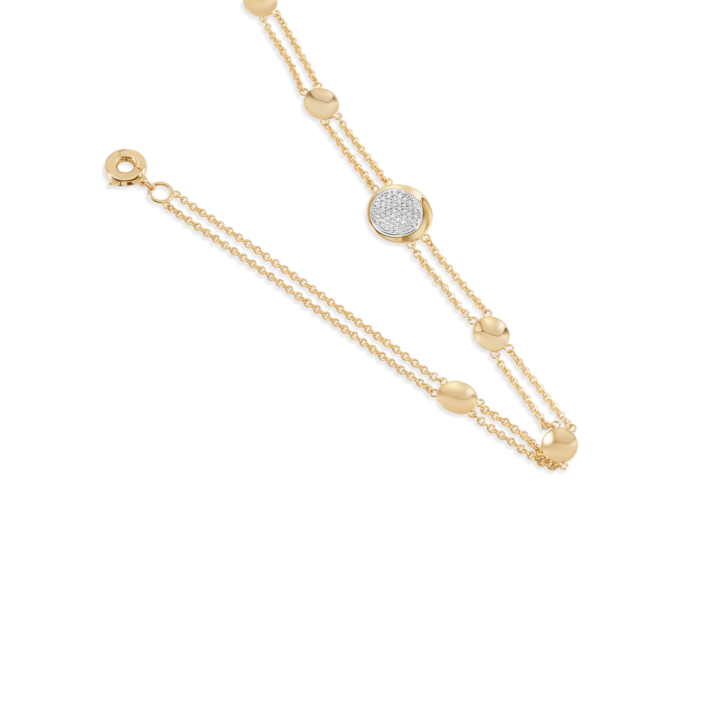 Cellular radiance choker | 18K Gold and Platinum