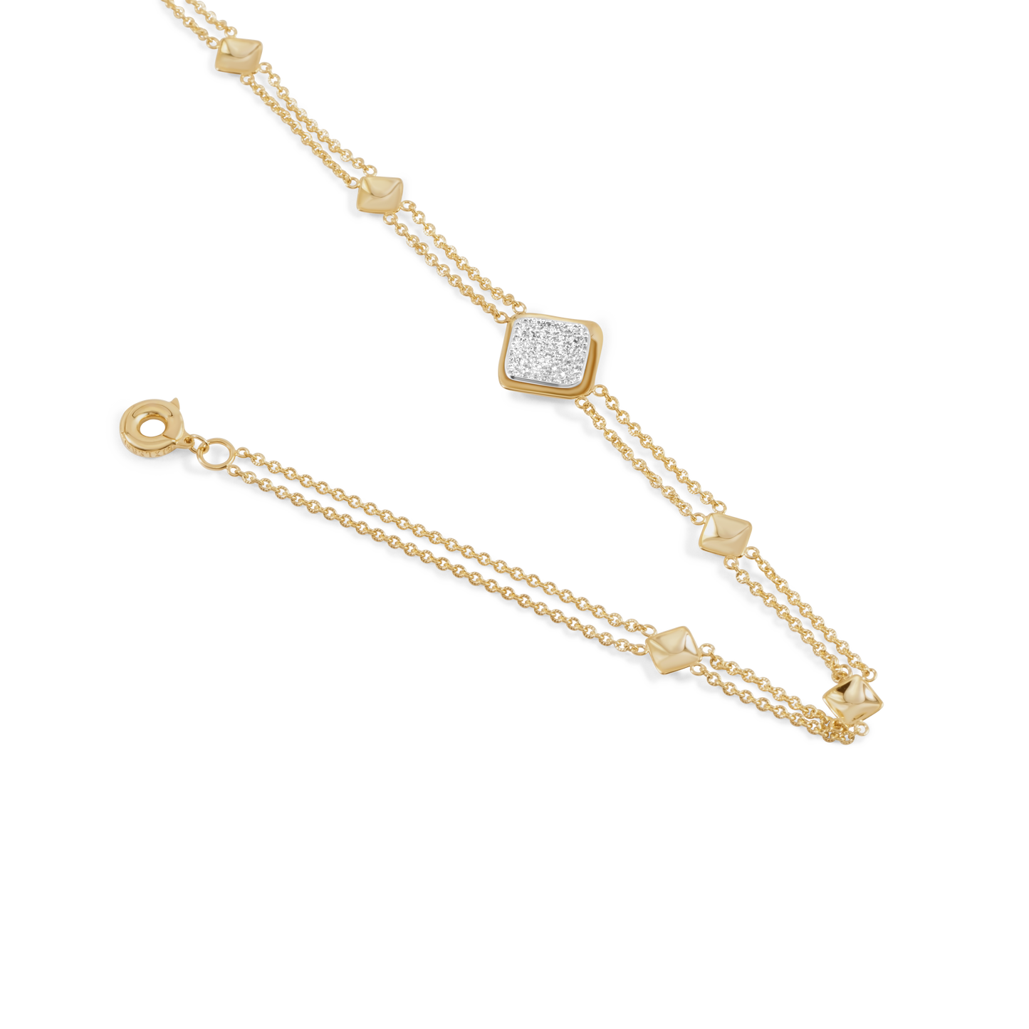 Petal cascade choker | 18K Gold and Platinum