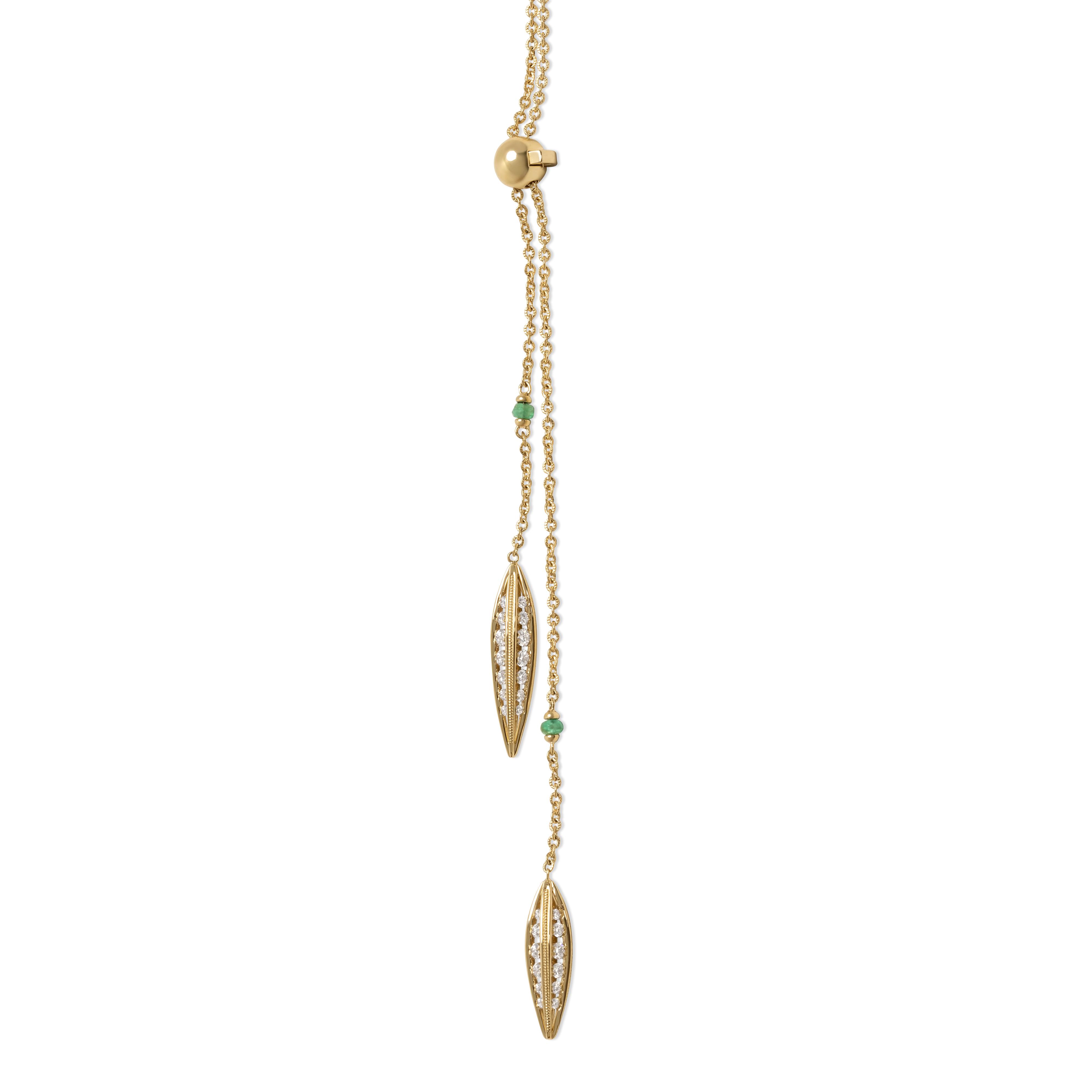 Oval Link Precision Necklace | 18K Gold and Diamonds