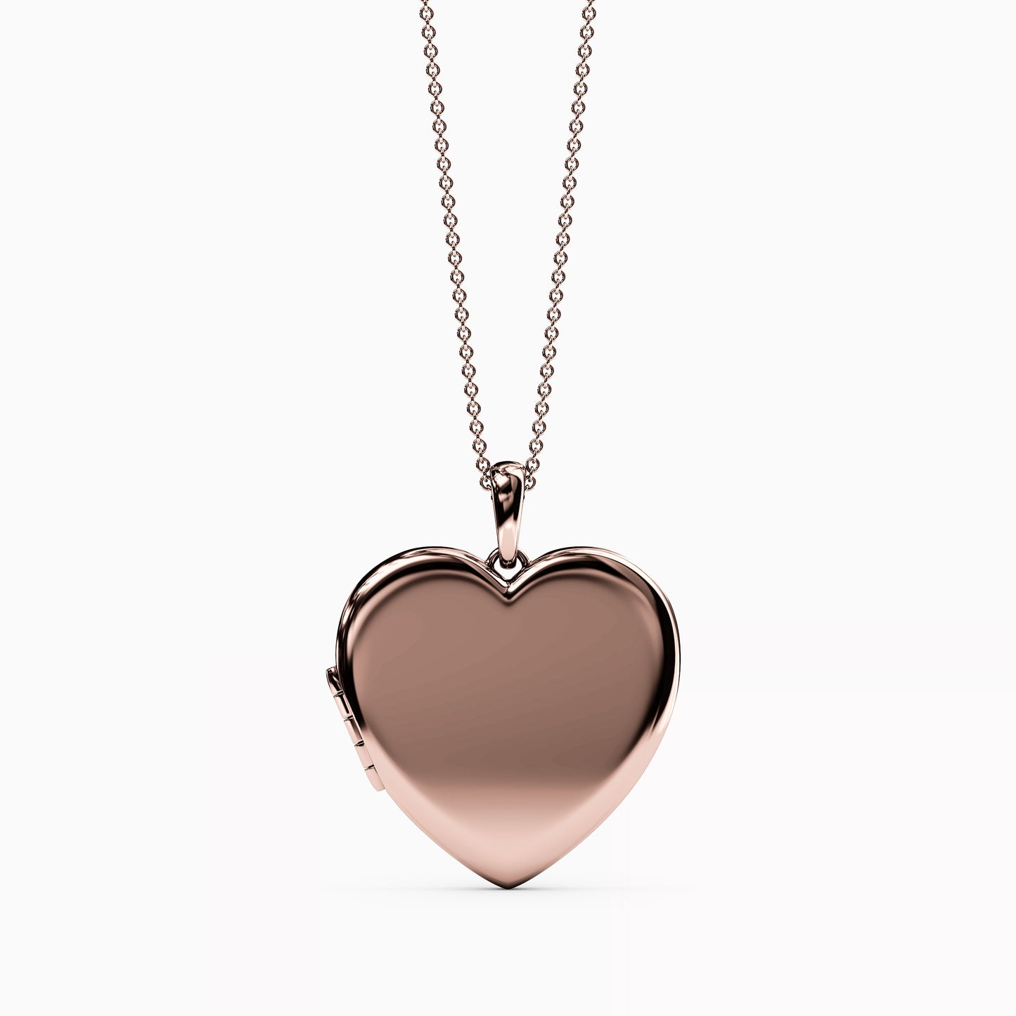 Heart locket Pendant Necklace In 14K