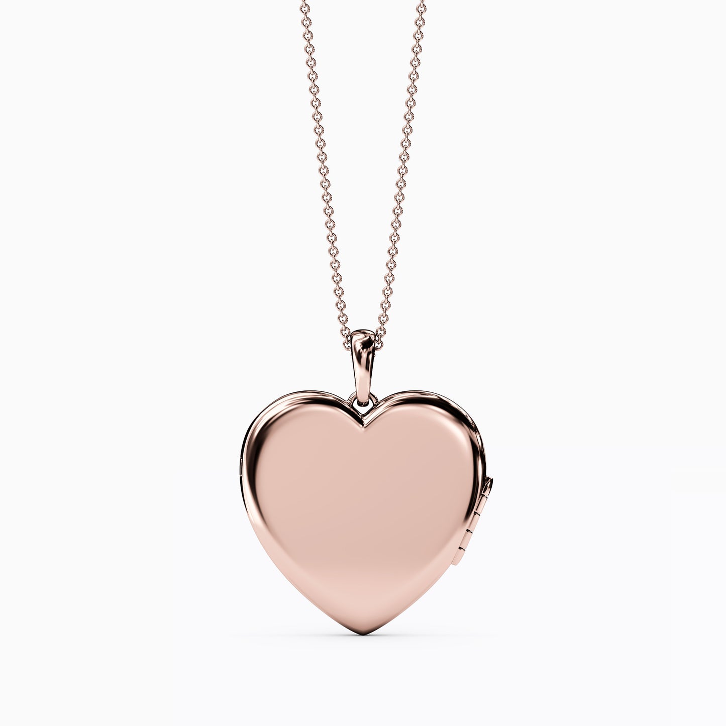 Heart locket Pendant Necklace In 14K