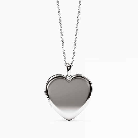 Heart locket Pendant Necklace In 14K