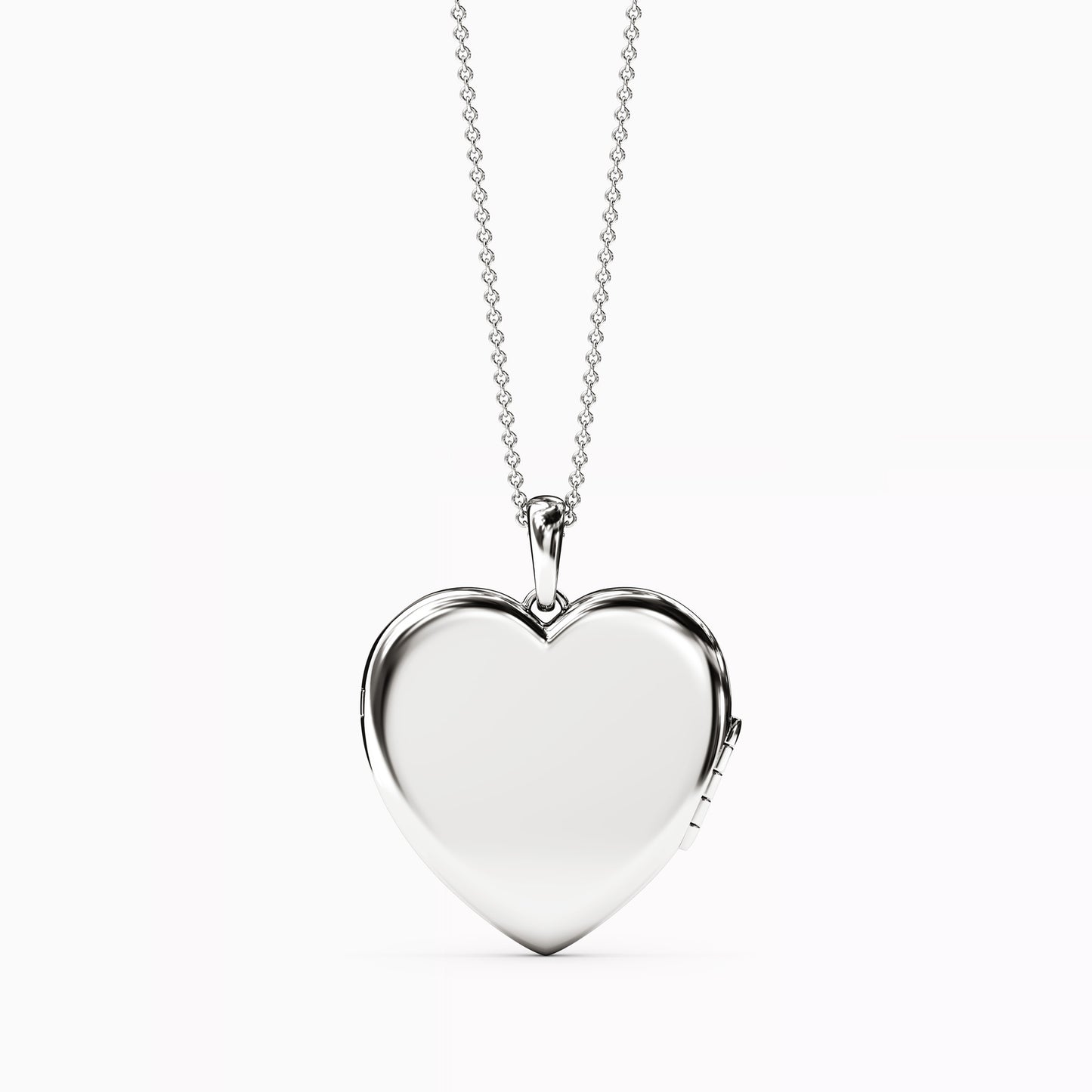 Heart locket Pendant Necklace In 14K