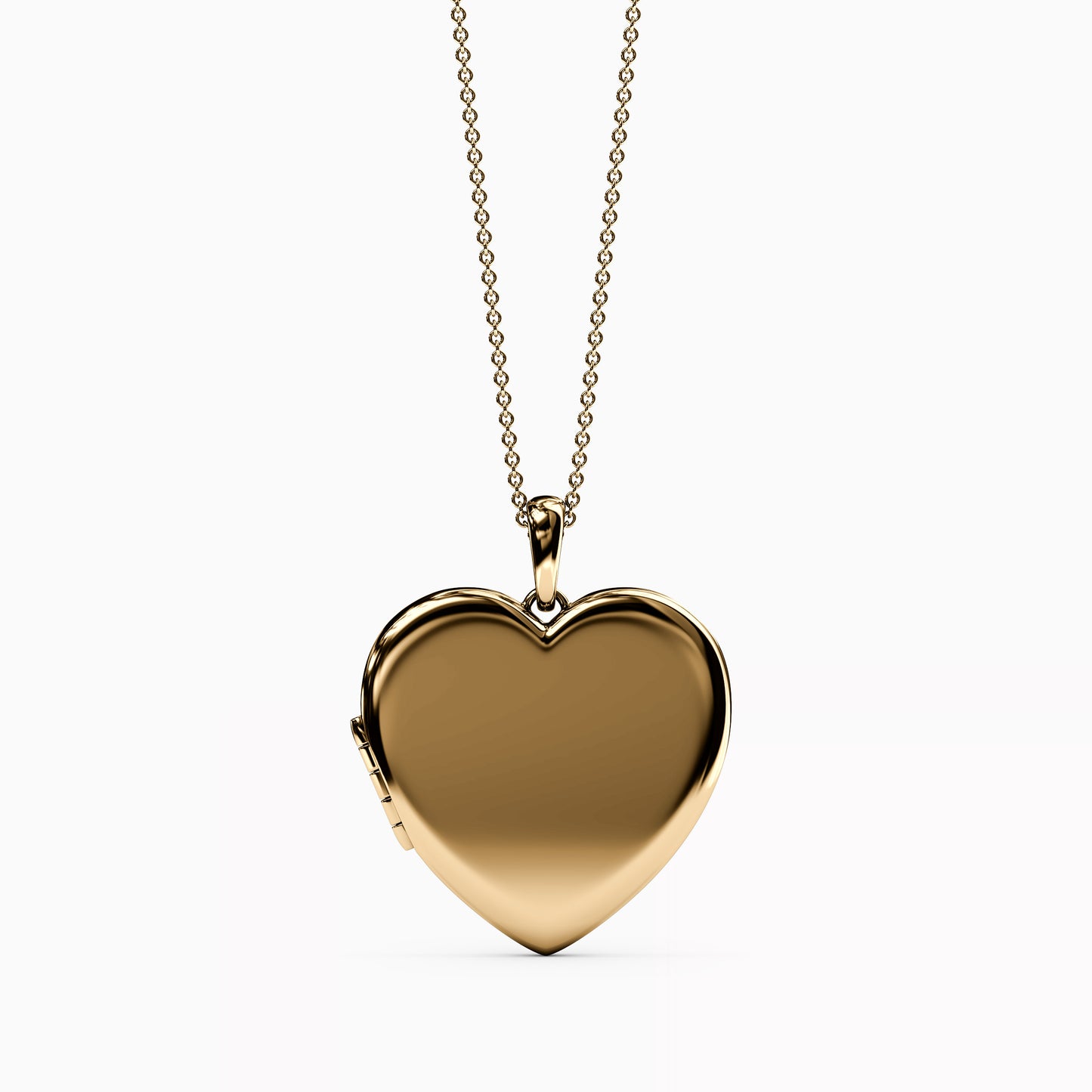 Heart locket Pendant Necklace In 14K