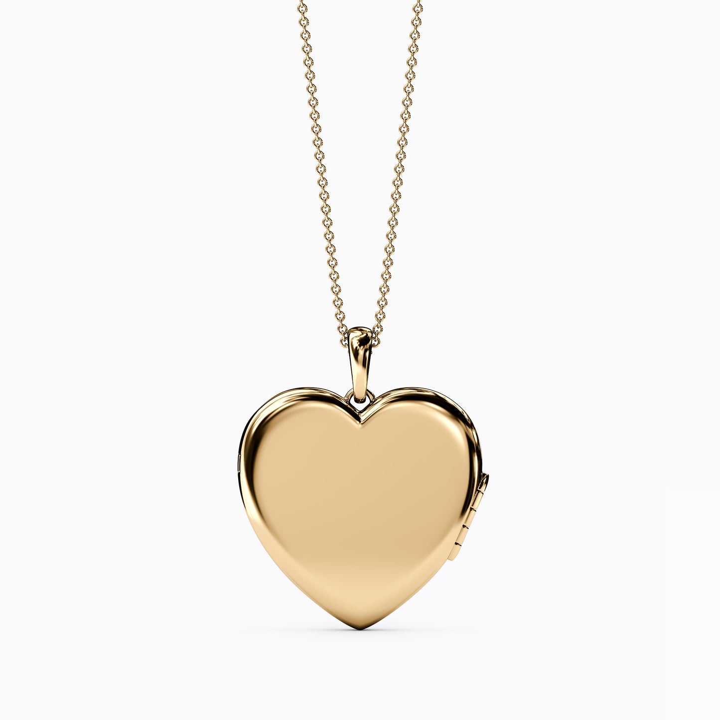 Heart locket Pendant Necklace In 14K