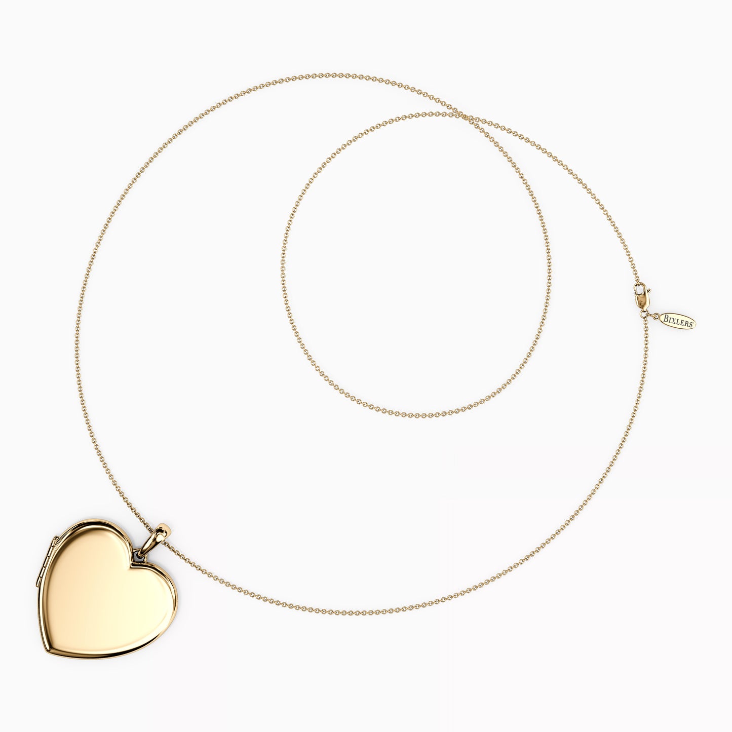 Heart locket Pendant Necklace In 14K