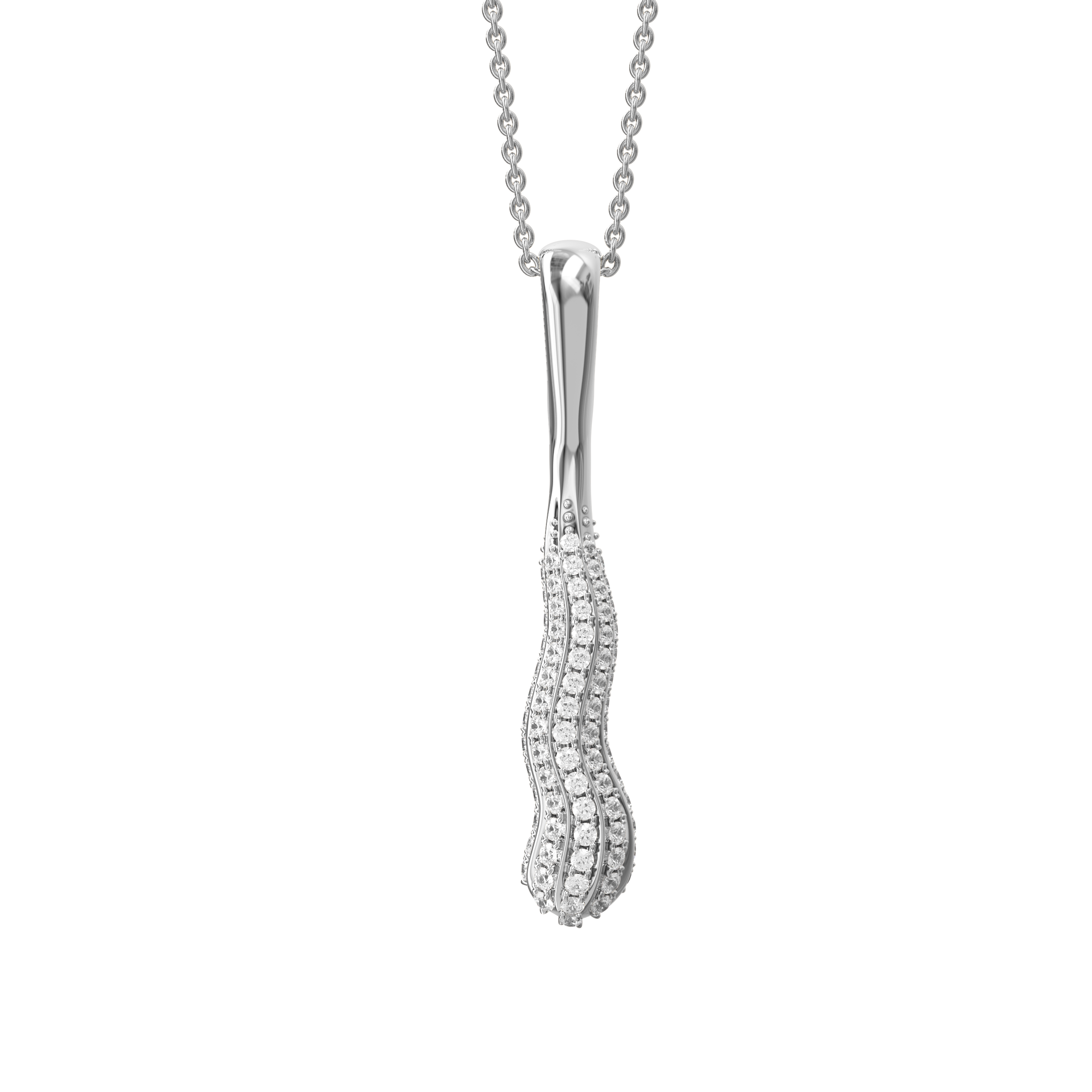 Diamond statement pendant | Platinum