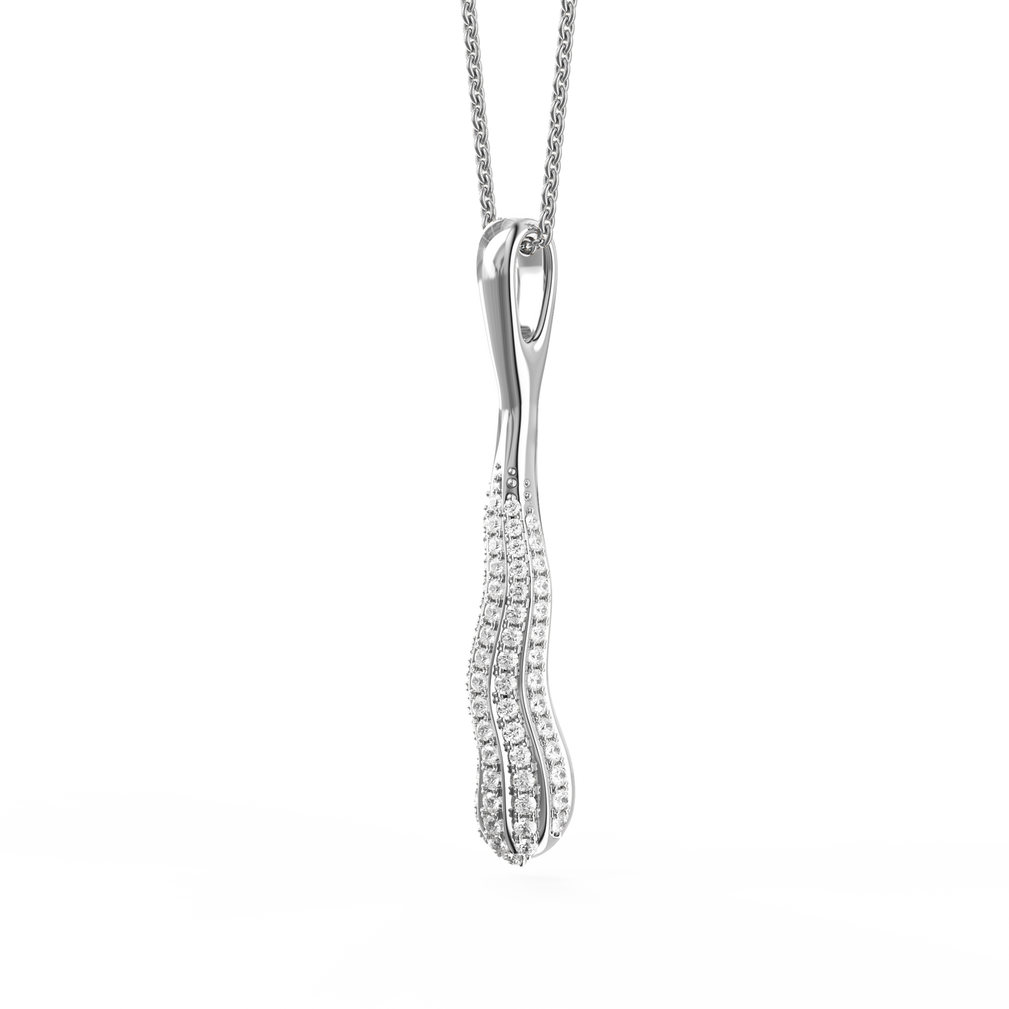 Diamond statement pendant | Platinum