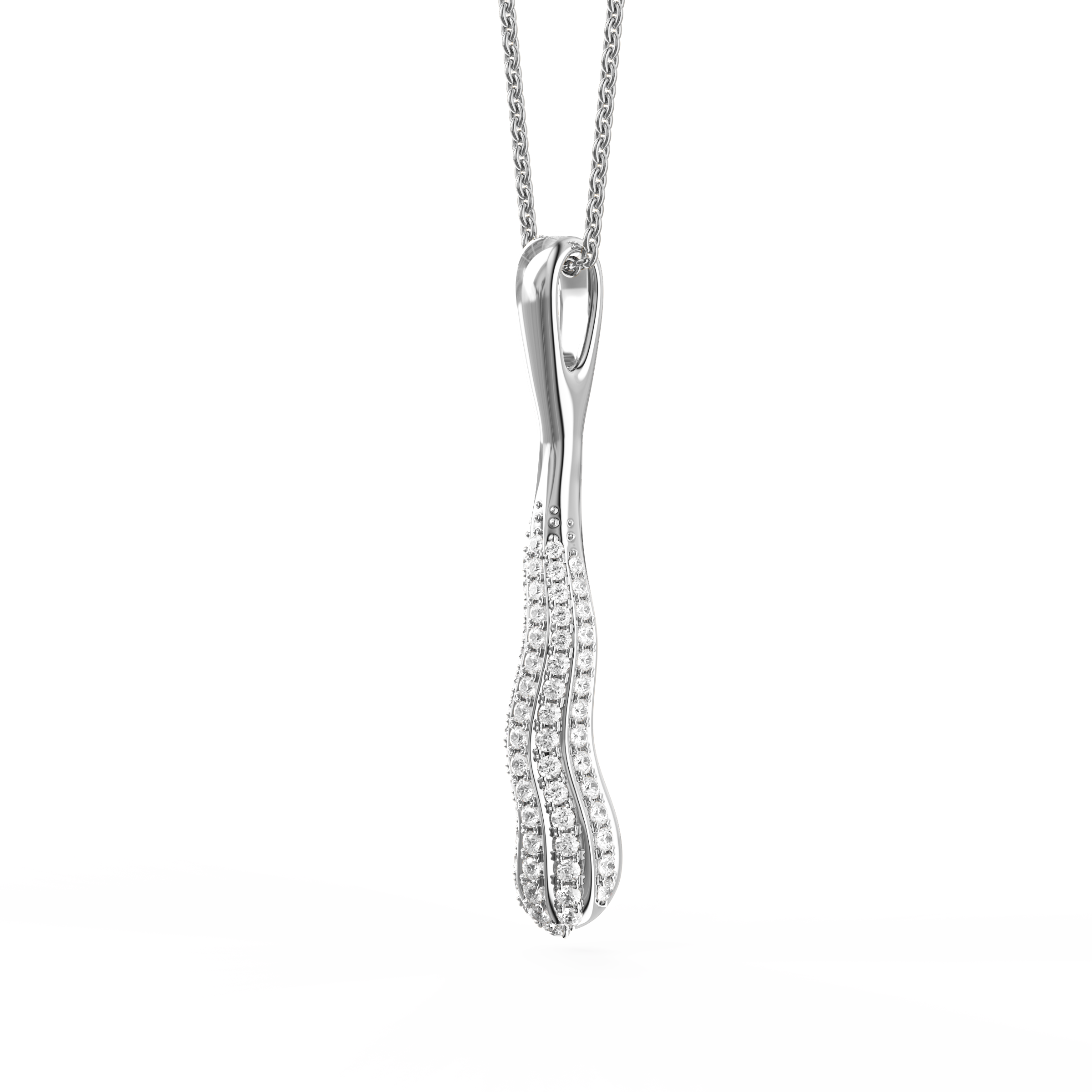 Diamond statement pendant | Platinum