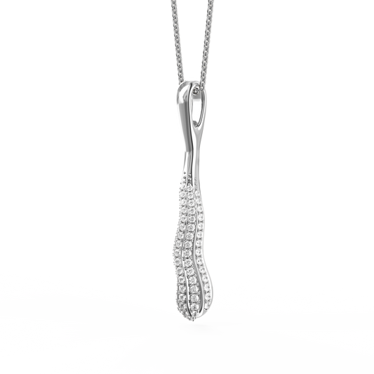 Diamond statement pendant | Platinum