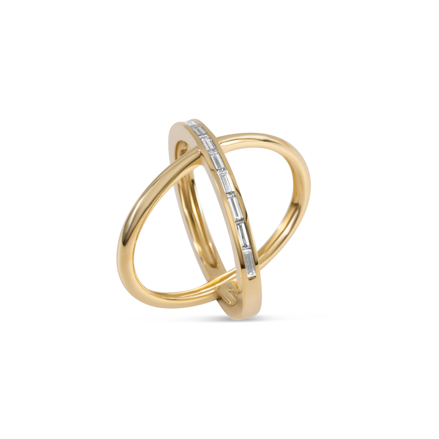 Orbitral diamond ring | 18K Gold