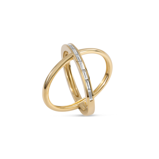 Orbitral diamond ring | 18K Gold