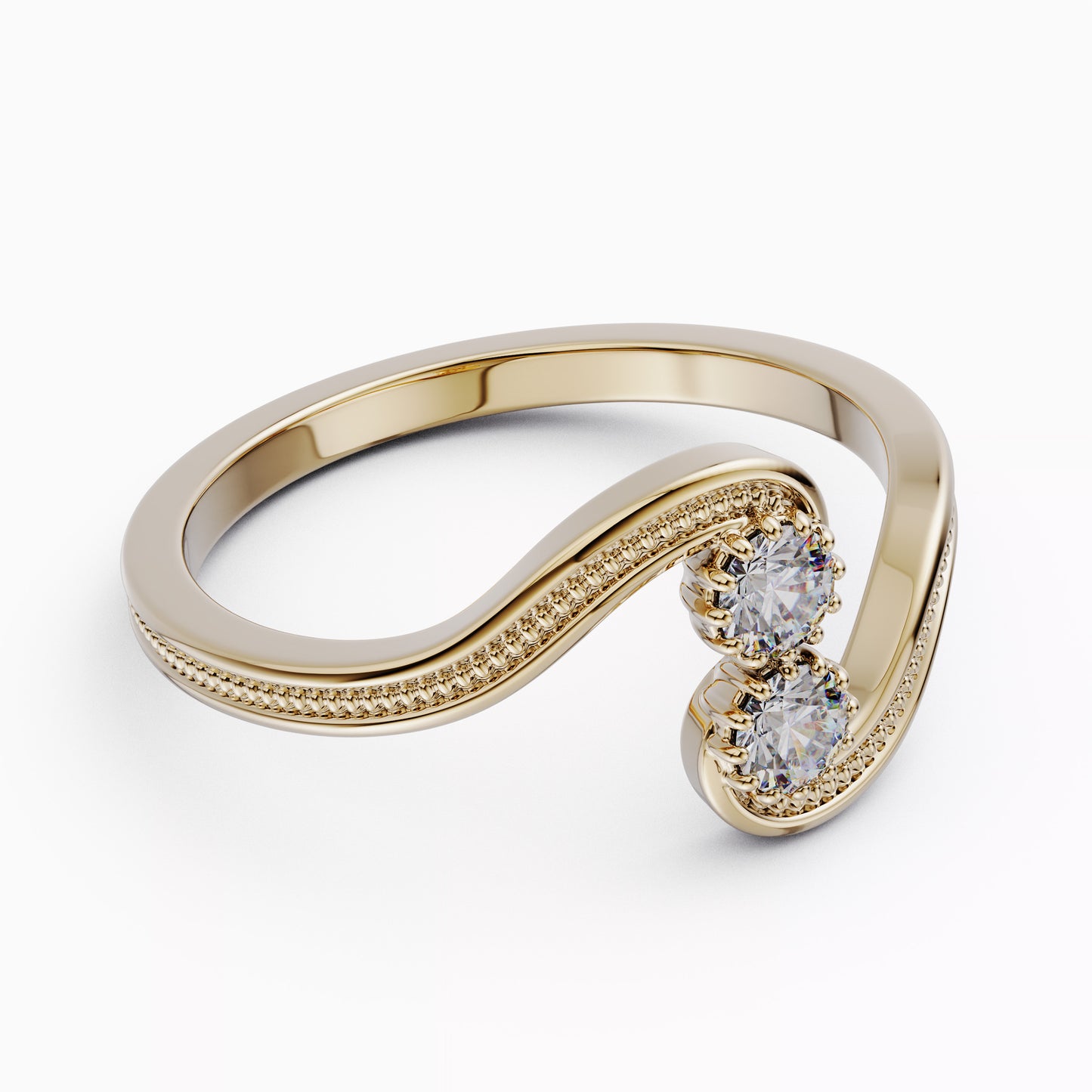 Mother's Day Diamond Ring in 14K Gold