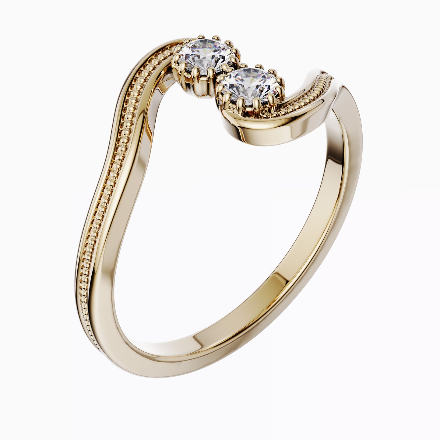 Mother's Day Diamond Ring in 14K Gold