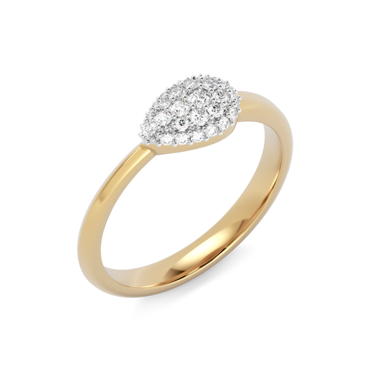 Diamond Serpent Ring | 14K Gold and Platinum