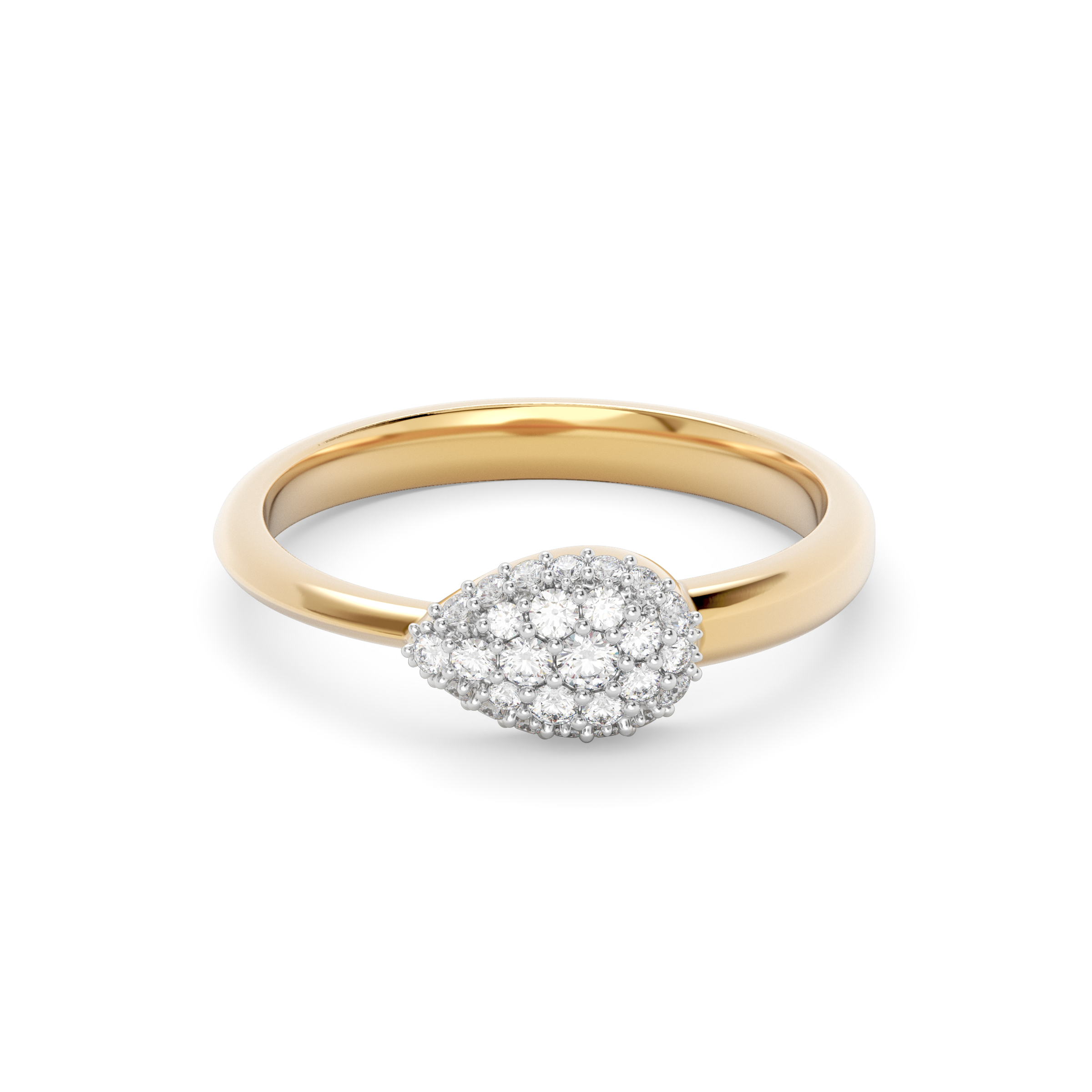 Diamond Serpent Ring | 14K Gold and Platinum