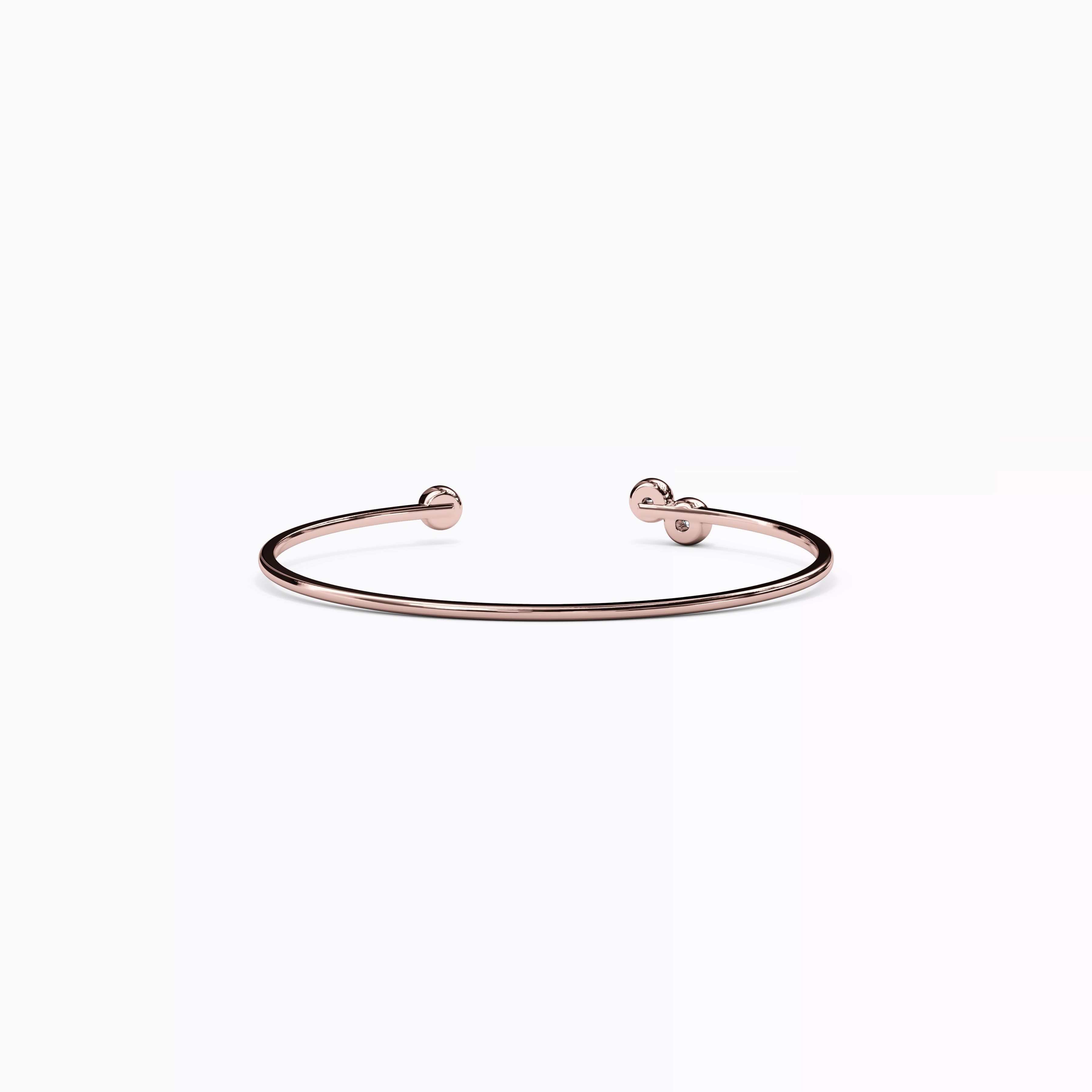 Diamond Three Bezel Cuff | 14K Gold