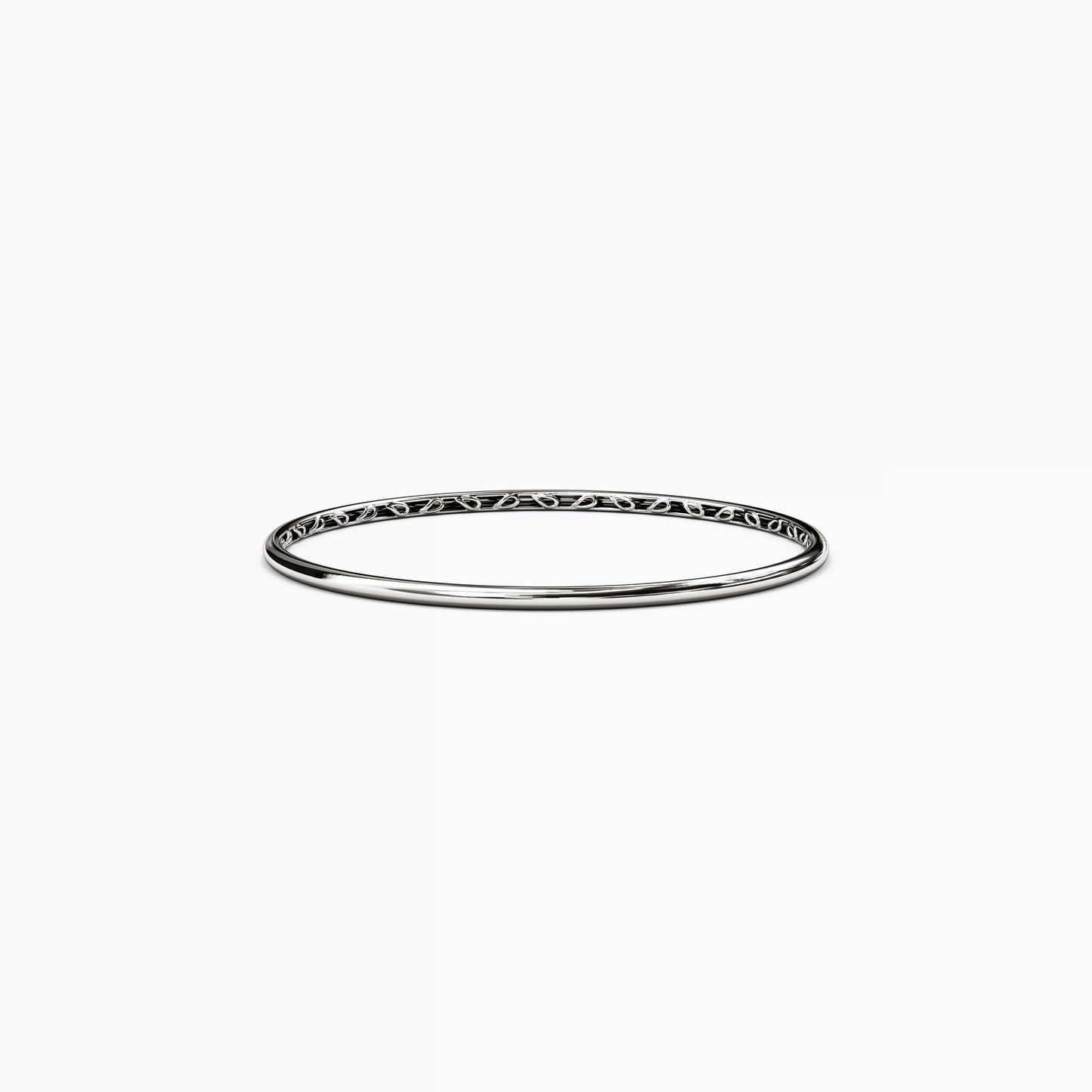 Essential 2.5mm Narrow Bangle Bracelet in 14K Gold