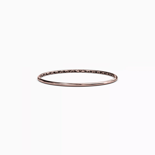 Essential 3.5mm Narrow Bangle Bracelet in 14K Gold