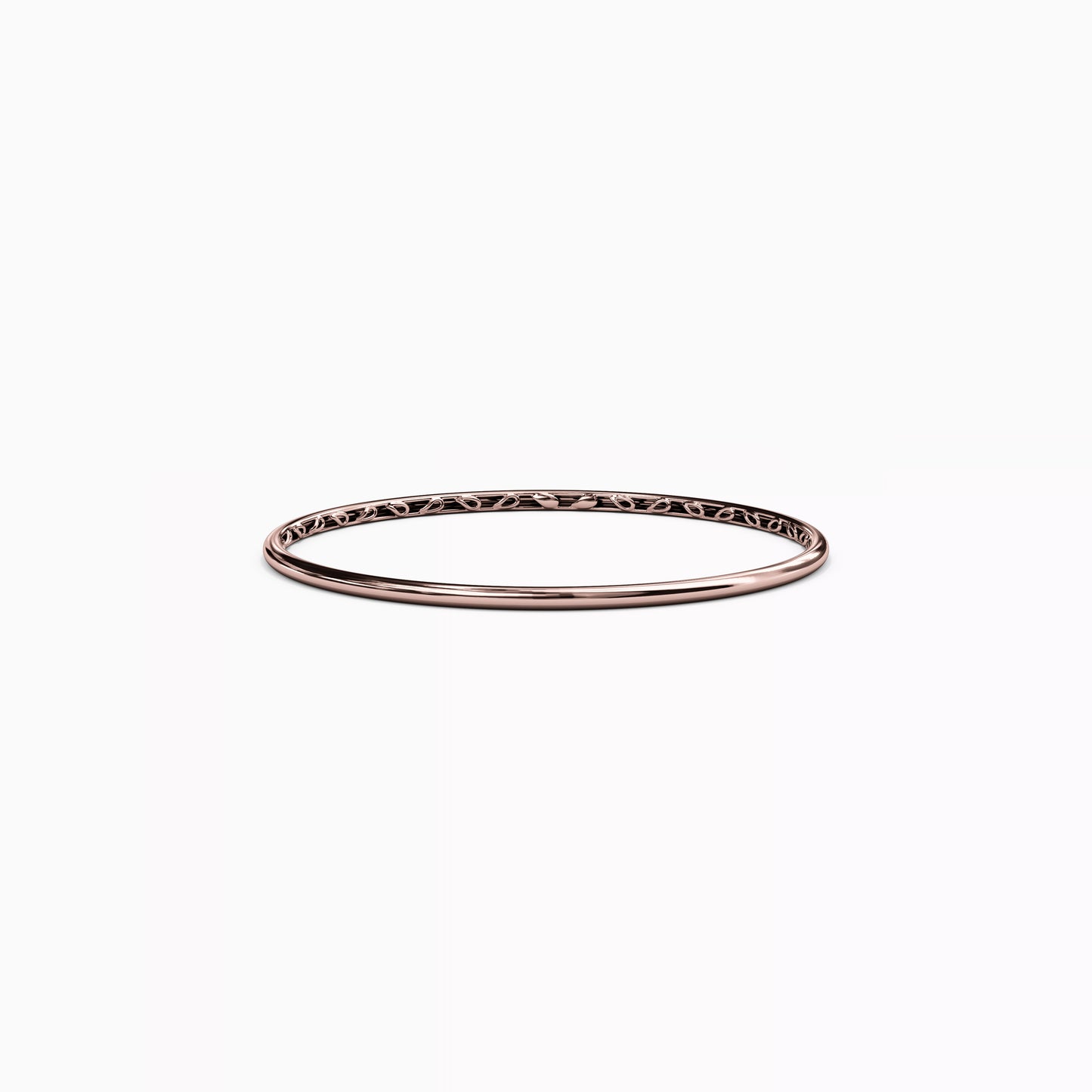 Essential 2.5mm Narrow Bangle Bracelet in 14K Gold