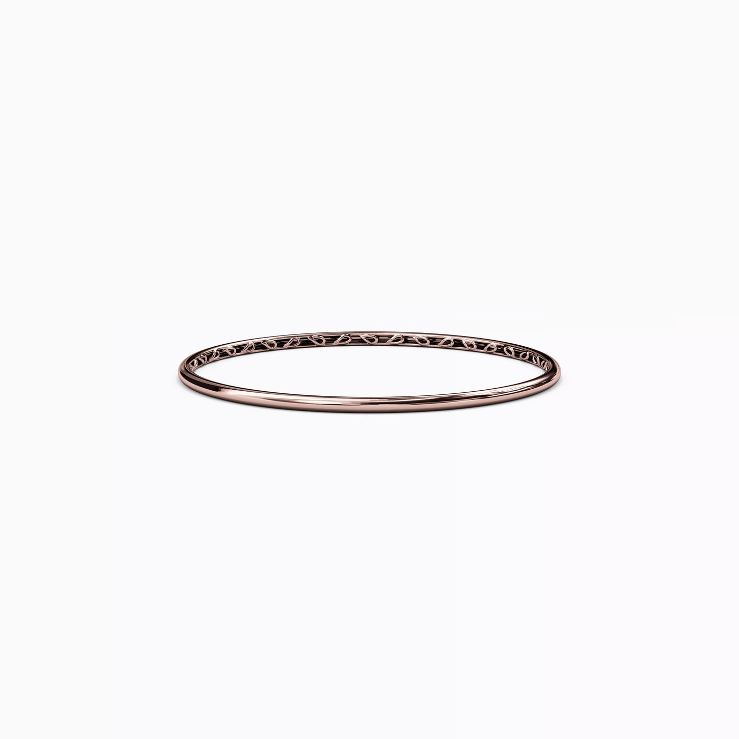 Essential 2.5mm Narrow Bangle Bracelet in 14K Gold