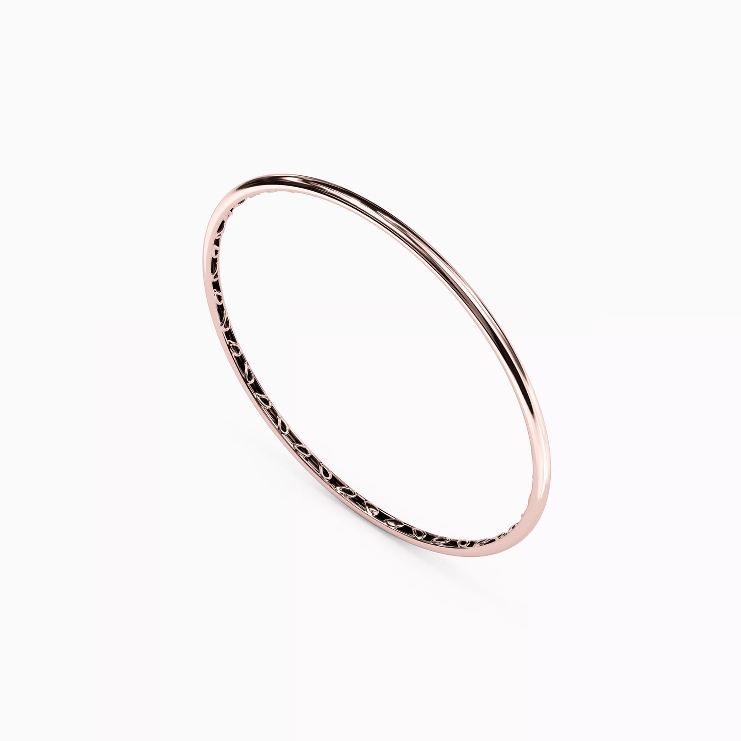 Essential 2.5mm Narrow Bangle Bracelet in 14K Gold