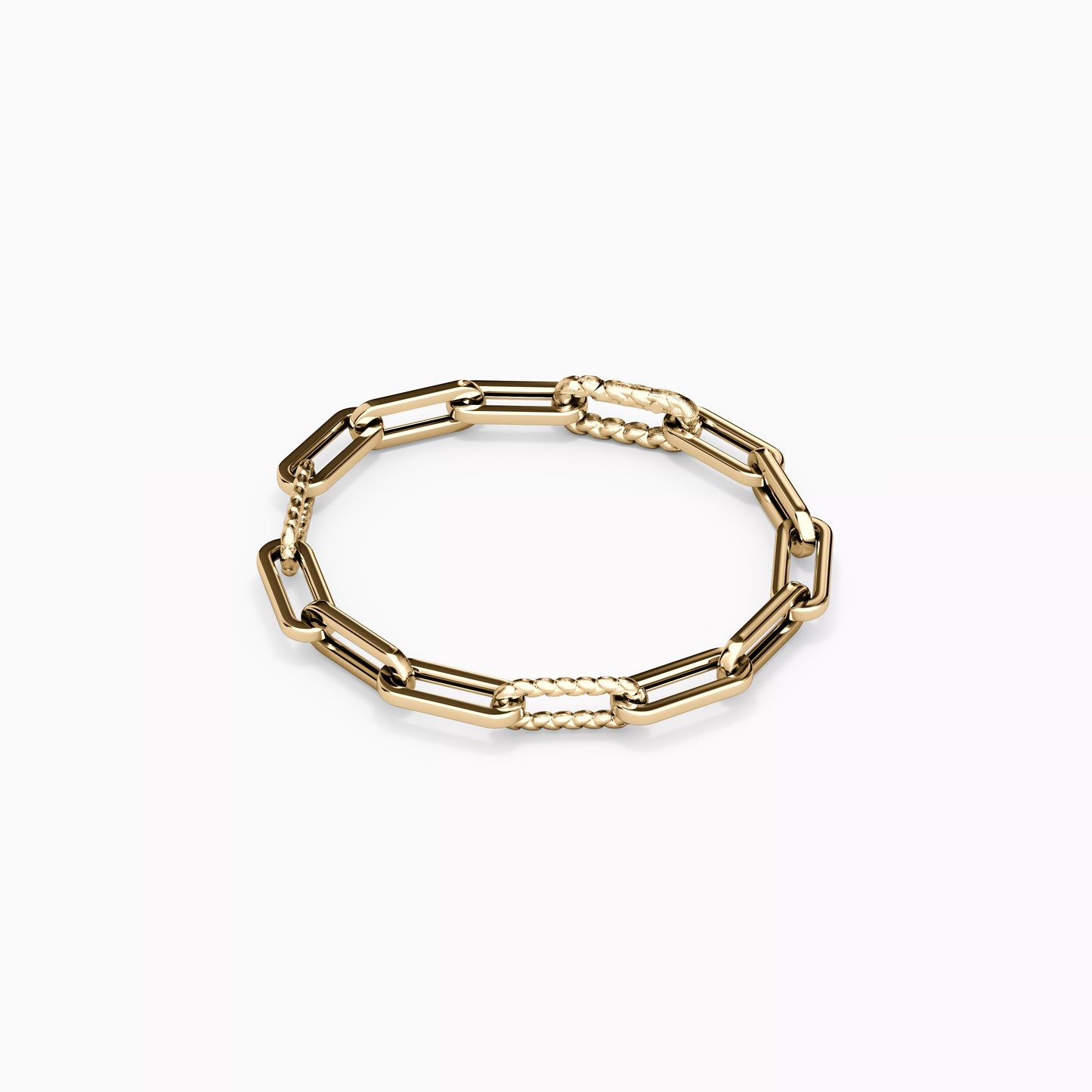 Paperclip Bracelet in 14K Gold