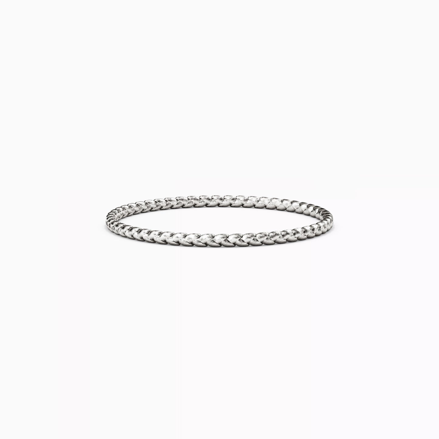 Wheat Bangle Bracelet in 14K Gold