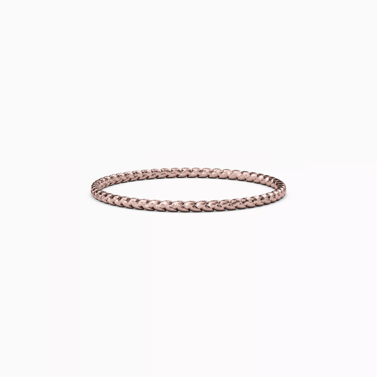 Wheat Bangle Bracelet in 14K Gold