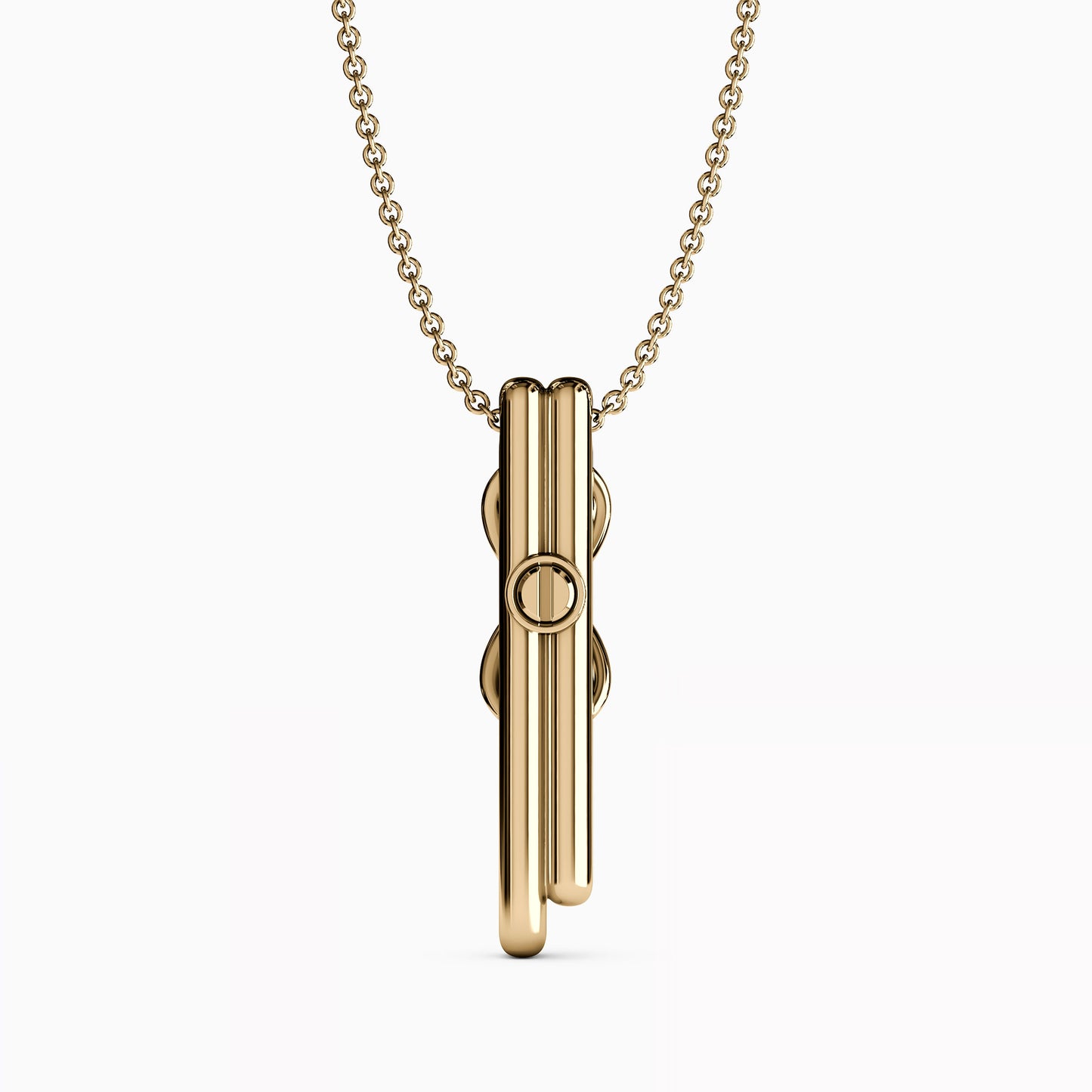 Eternity Diamond Urn Pendant in 14K Gold