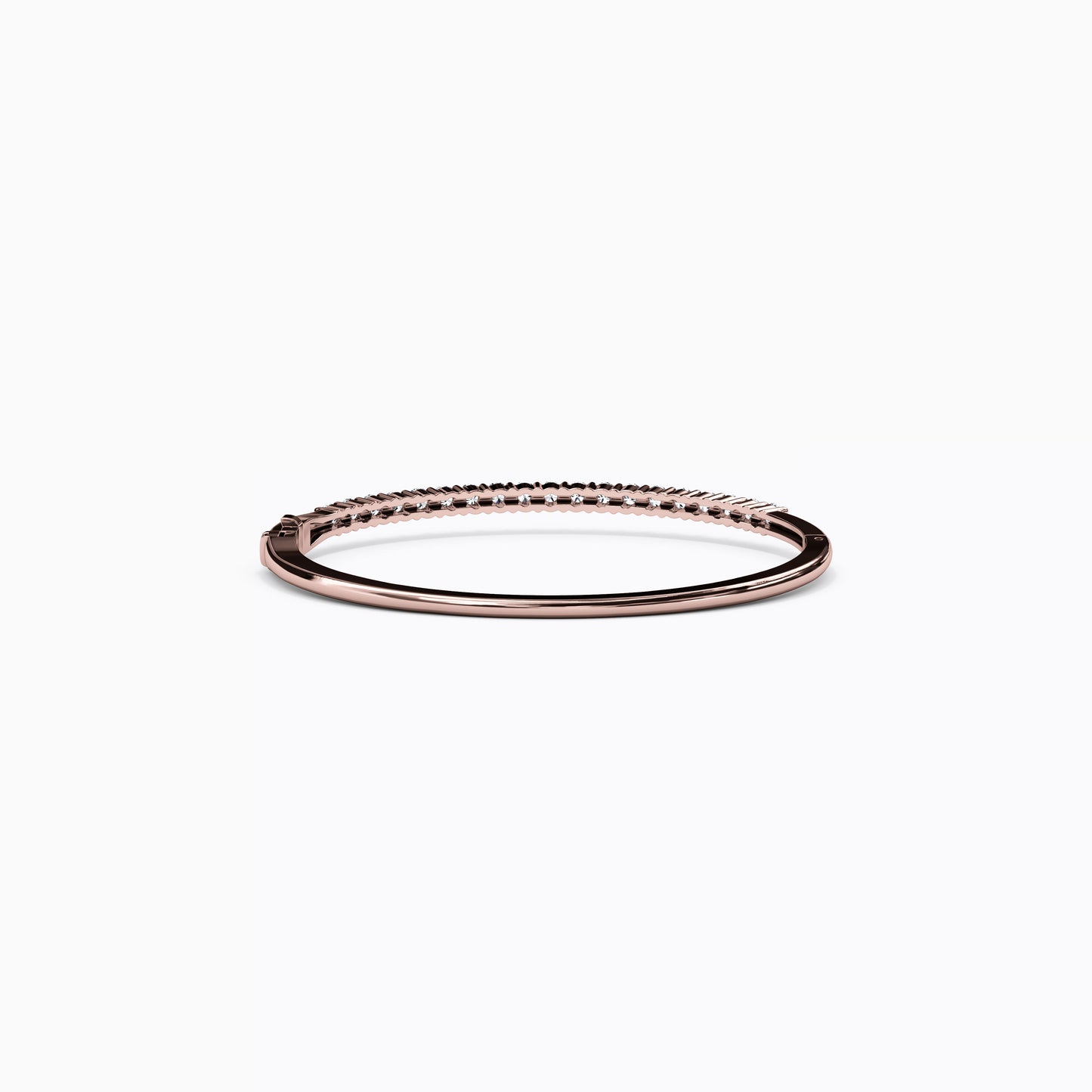 Diamond Hinge Bangle Bracelet in 14K Gold