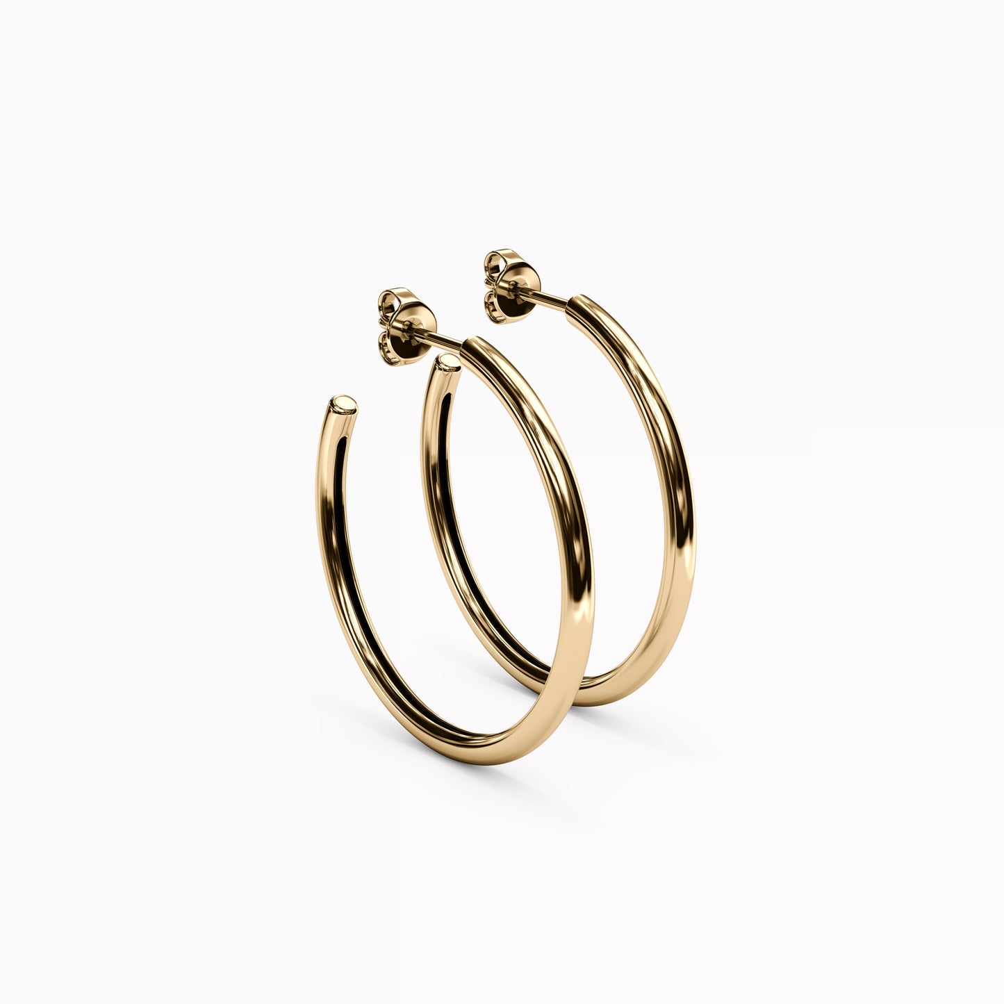 Essential Hoop Earrings in 14K Gold