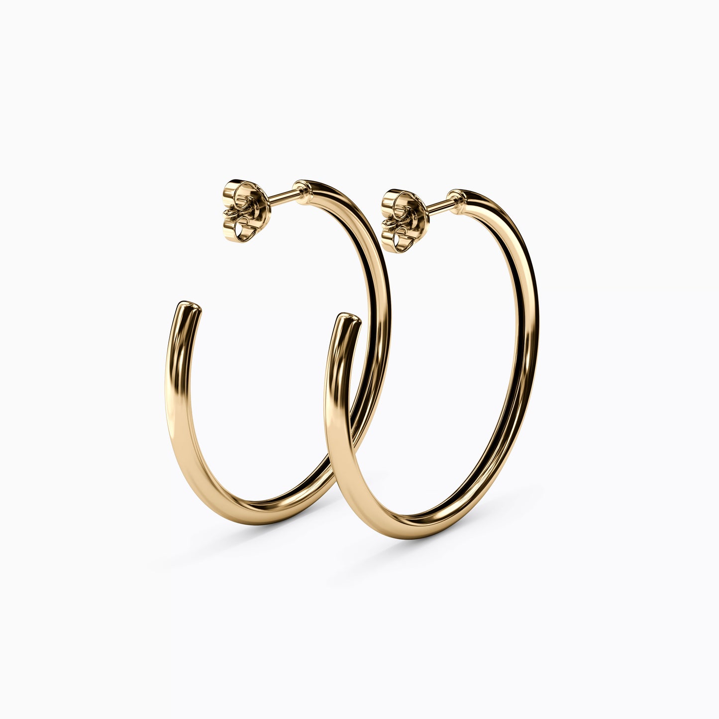 Essential Hoop Earrings in 14K Gold