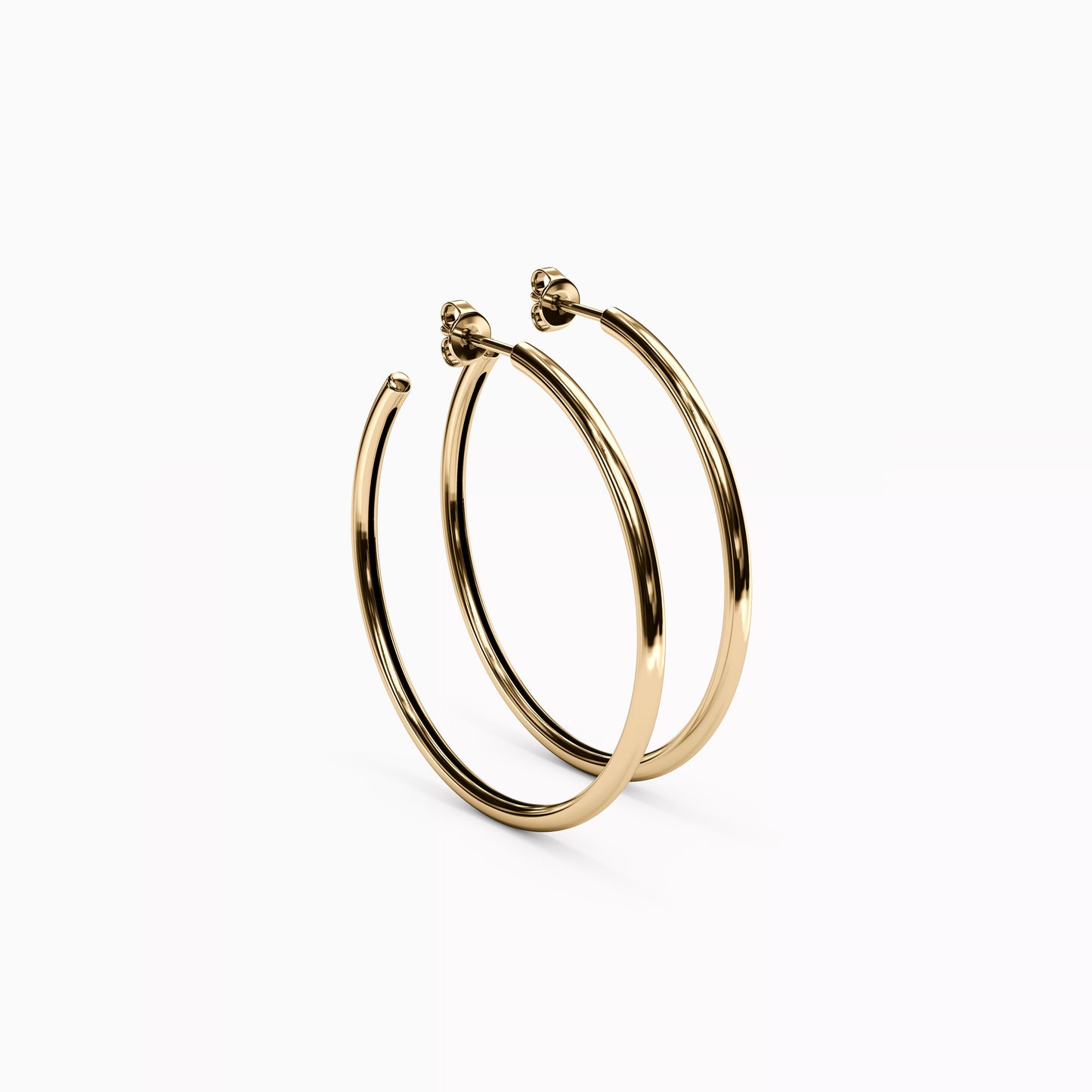Essential Hoop Earrings in 14K Gold