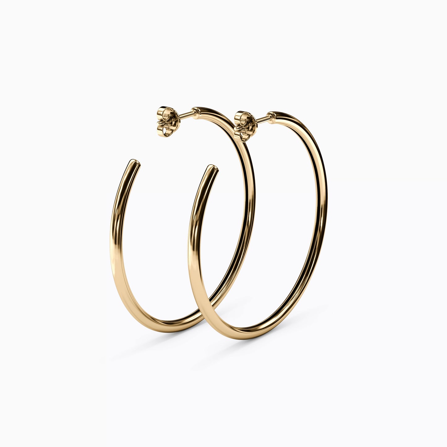 Essential Hoop Earrings in 14K Gold