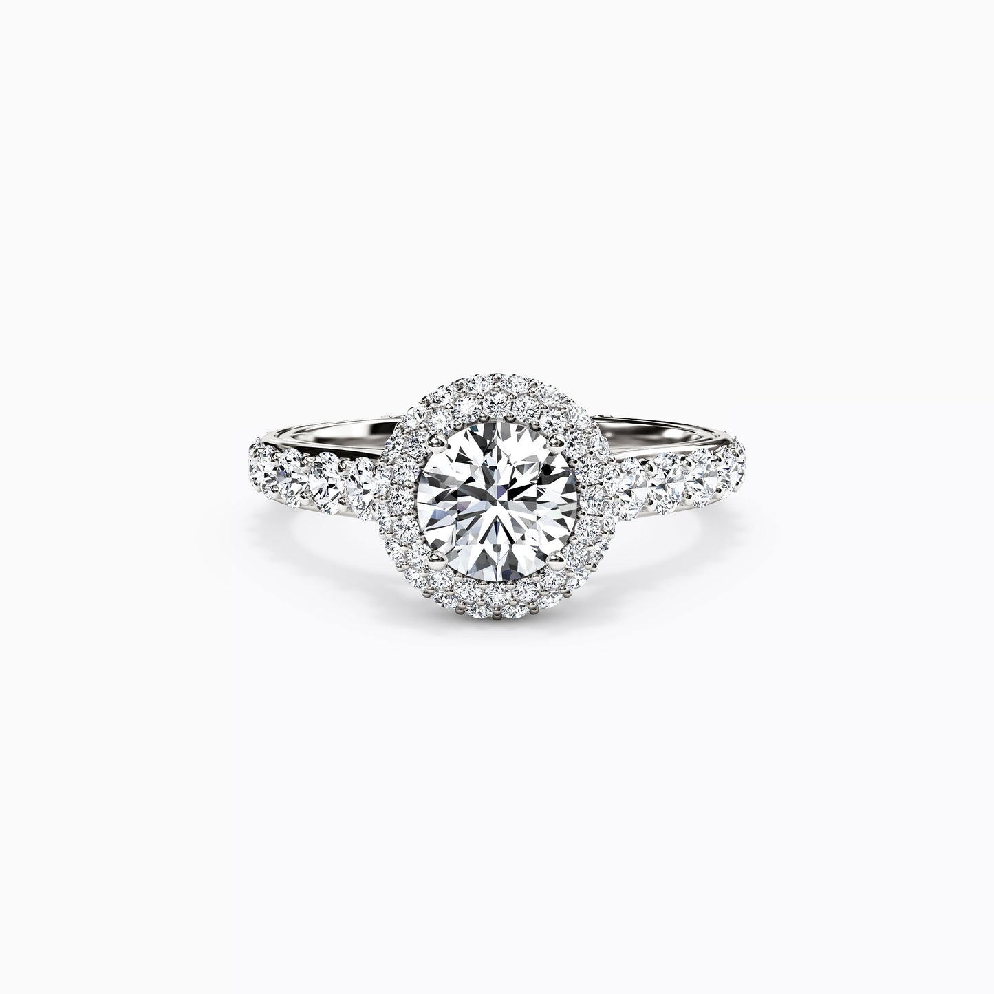 Halo Marielle Engagement Ring in 18K Gold